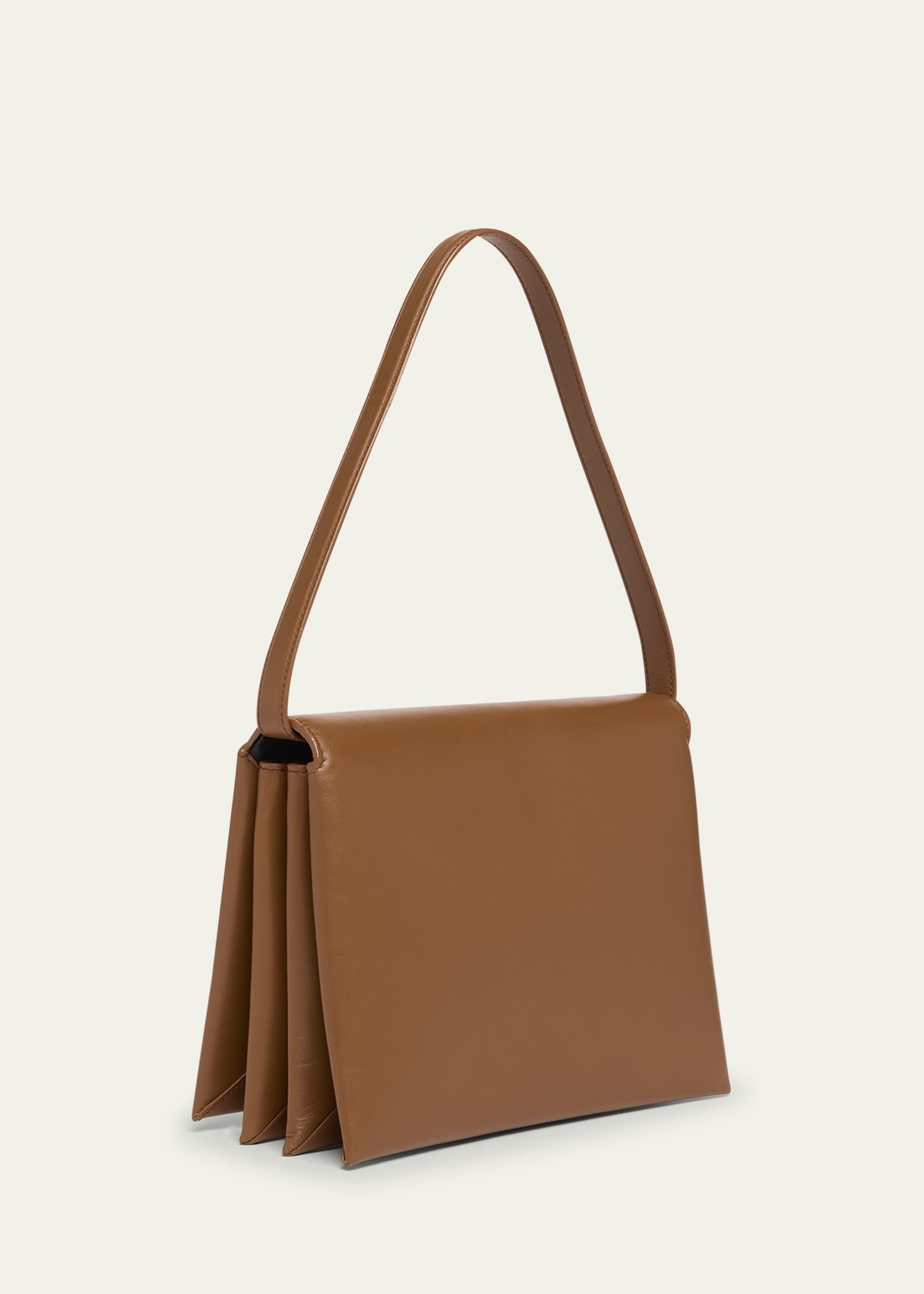 Carnet Medium Flap Calfskin Shoulder Bag - 3