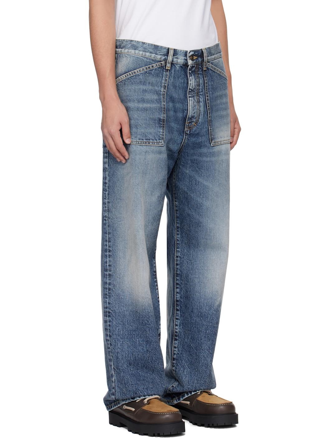 Blue Loose Fit Jeans - 2