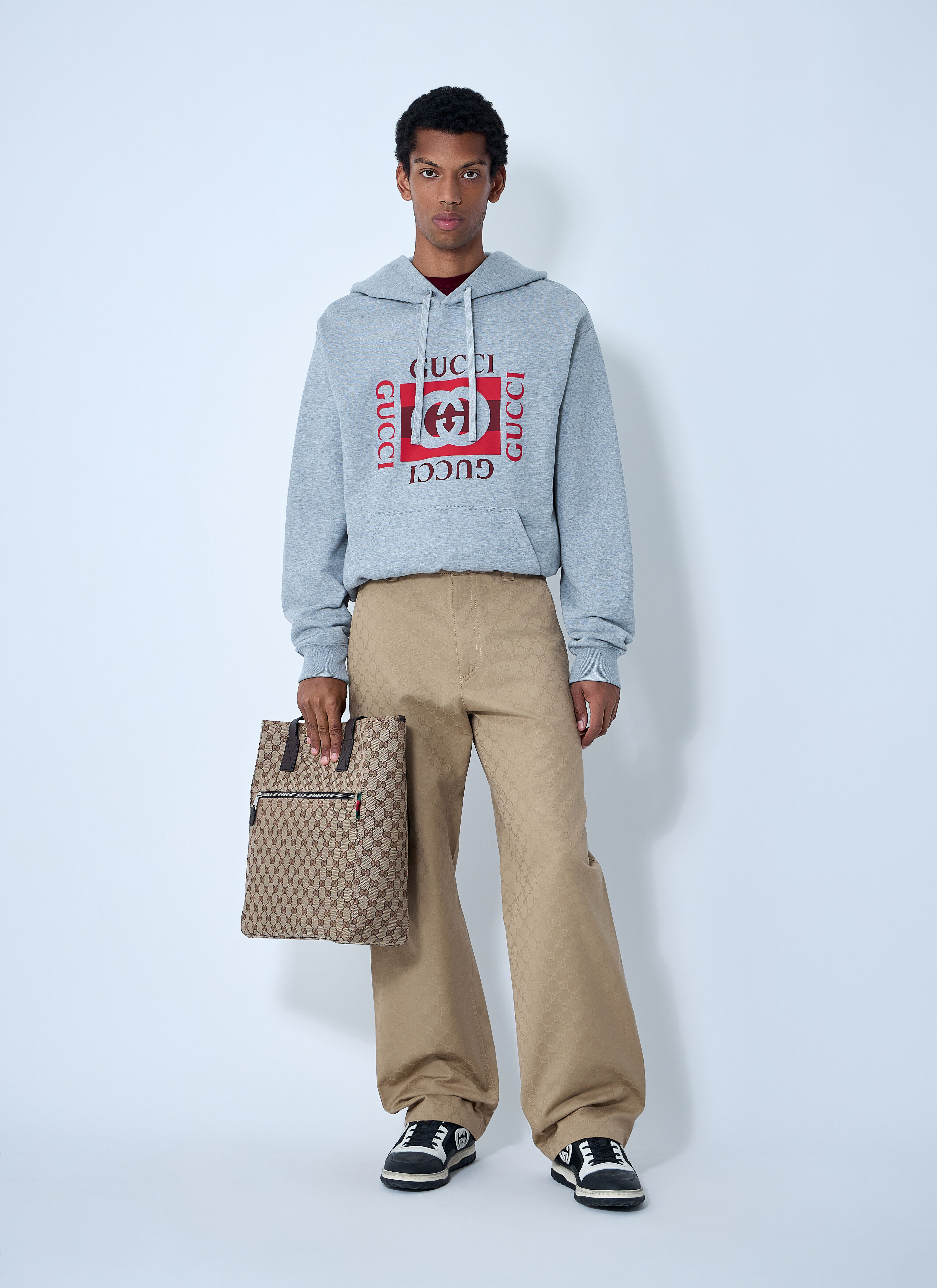 Logo Motif Hooded Sweatshirt - 2