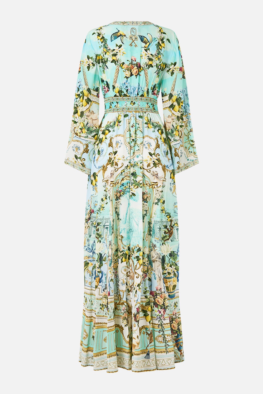 KIMONO SLEEVE DRESS WITH SHIRRING DETAIL - 7