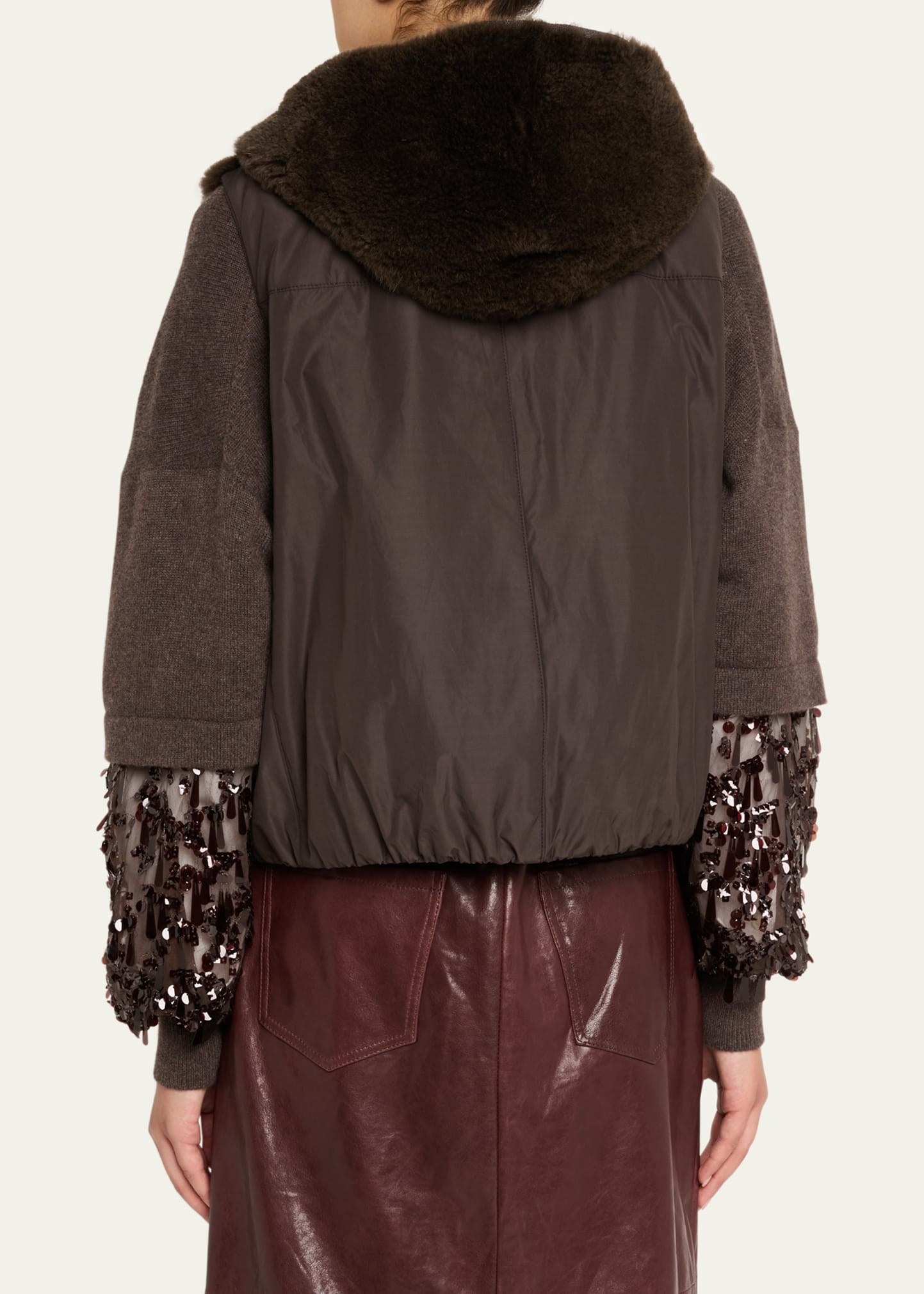 Reversible Hooded Goat Vest - 3