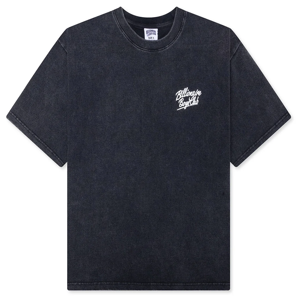 ABYSS S/S TEE - BLACK - 1