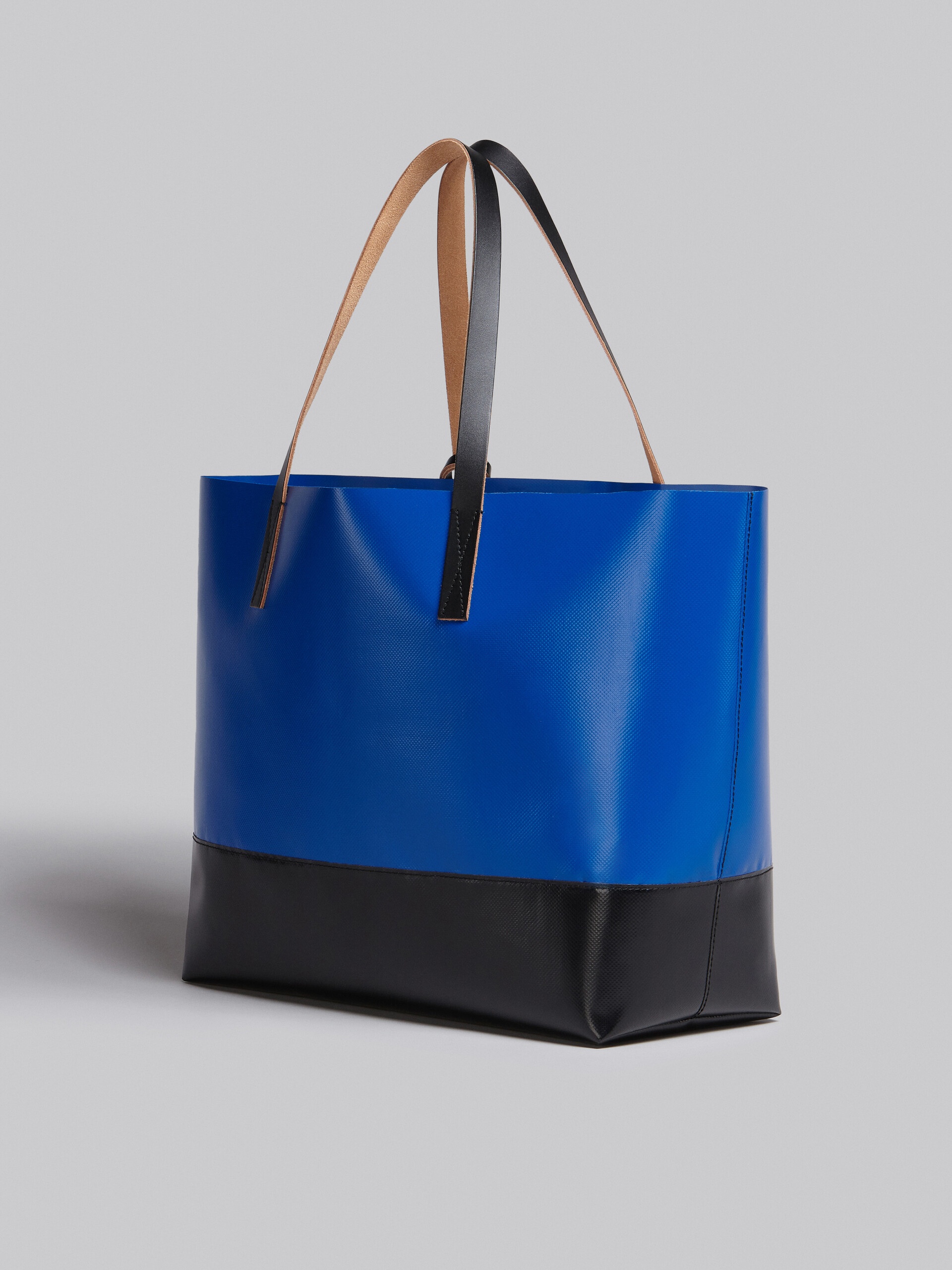 TRIBECA SHOPPING BAG IN BLUE AND BLACK - 3