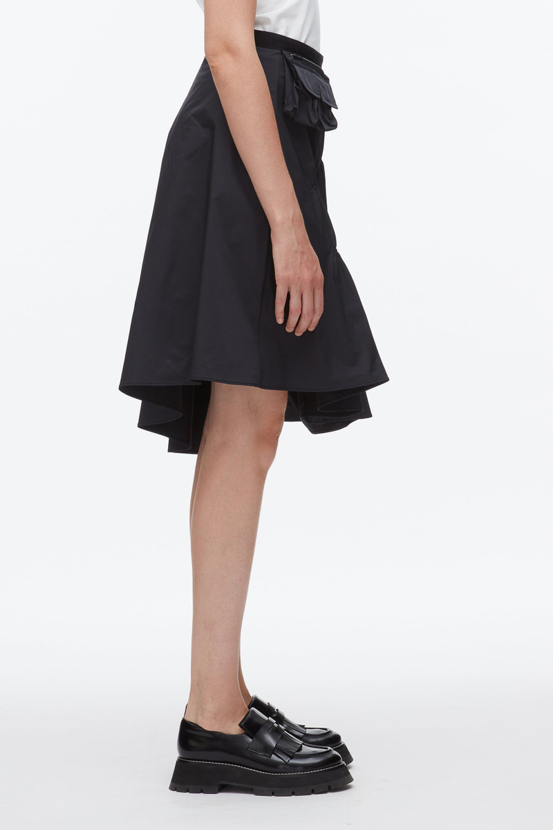 Ripstop Asymmetric Skirt with Ruching 4