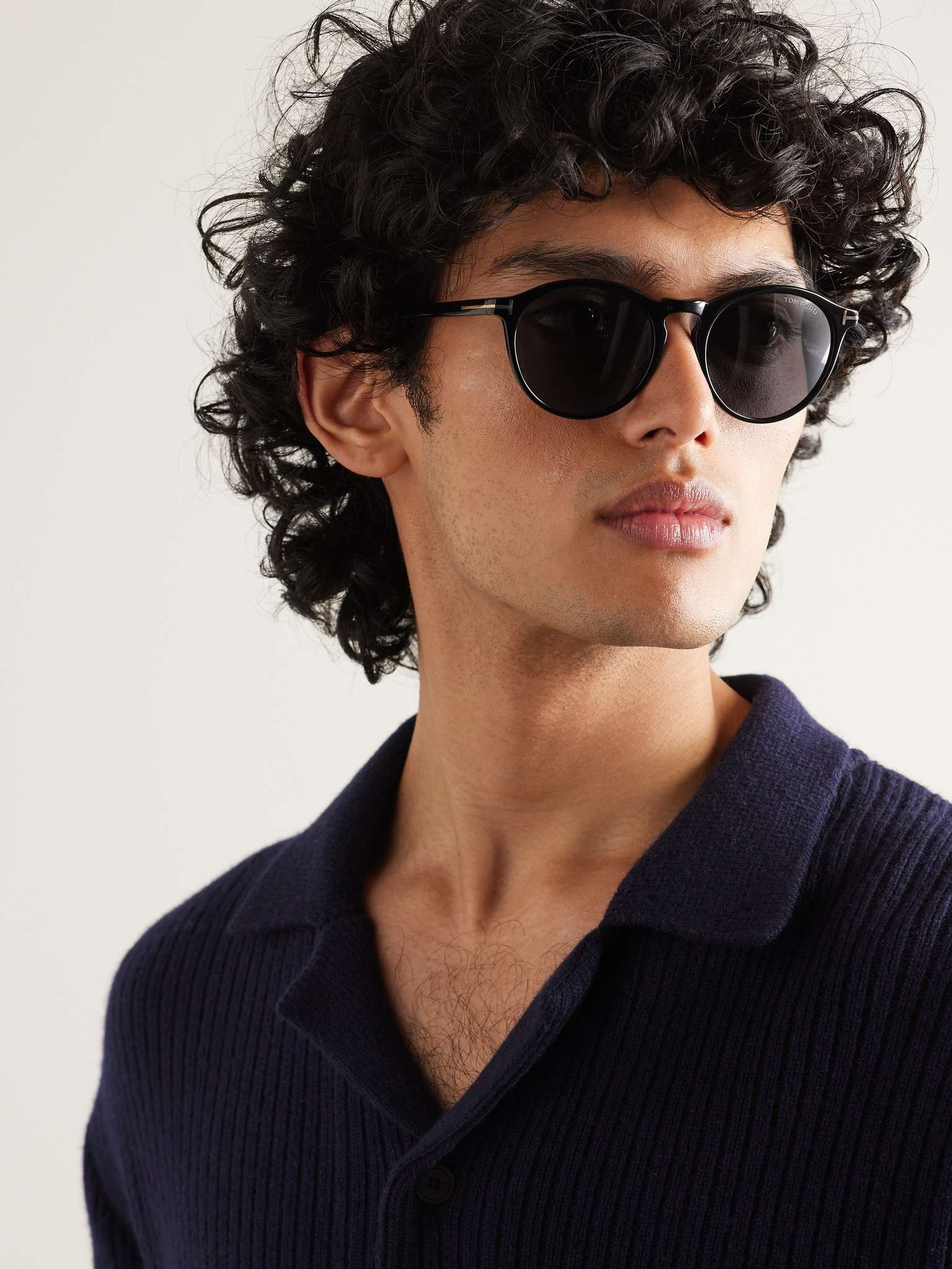 Aurele Round-Frame Acetate Sunglasses - 2