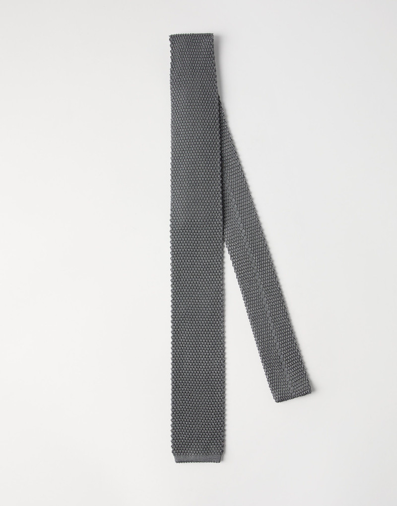 Silk knit tie 1
