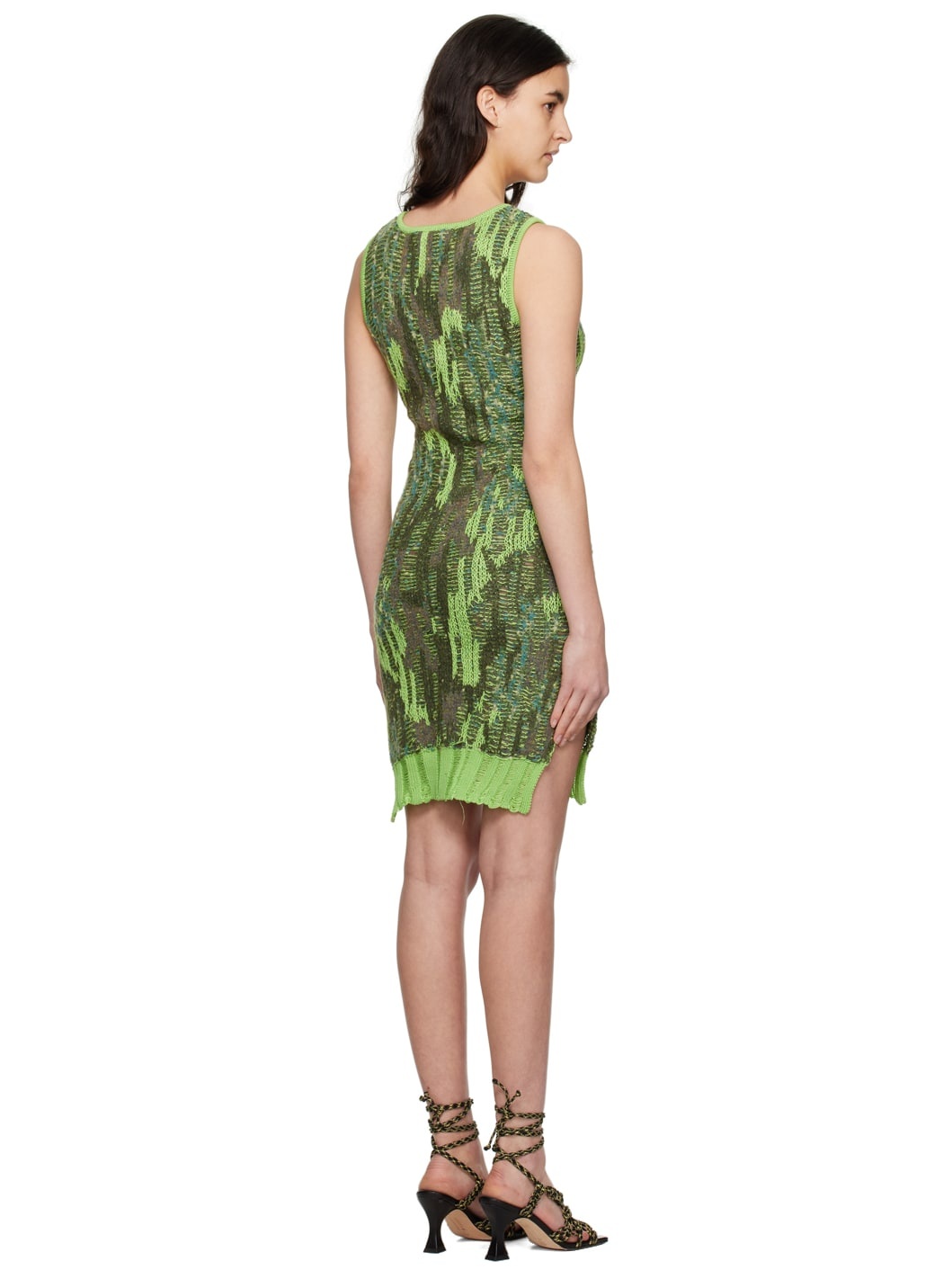 Khaki Grunge Minidress - 3