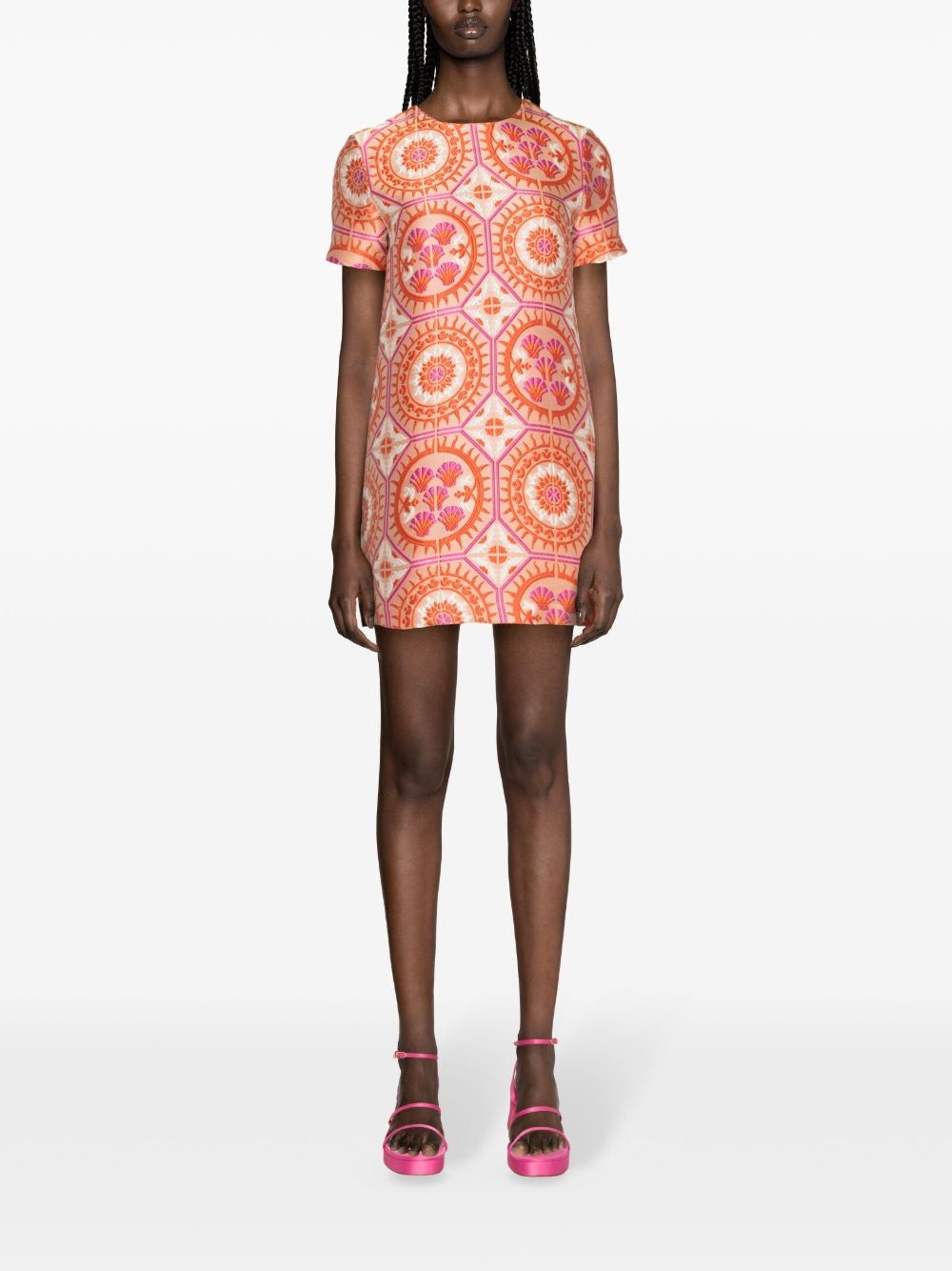Swing patterned-jacquard minidress - 2