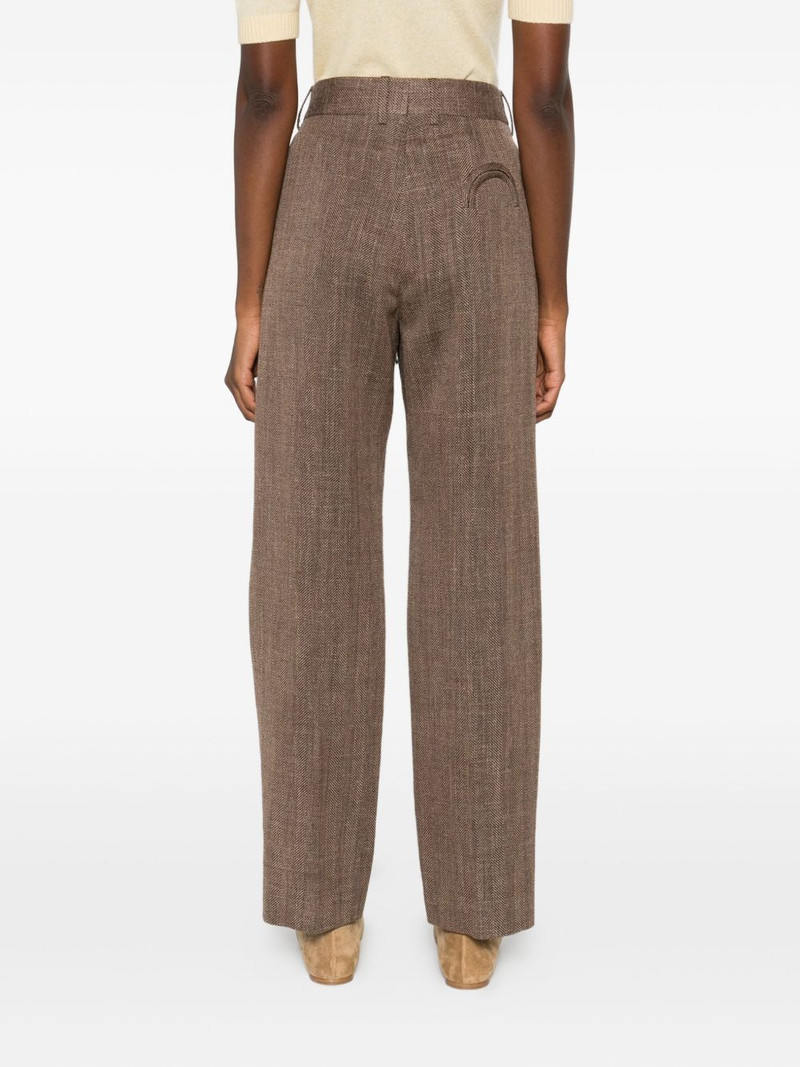 herringbone pleated trousers 4
