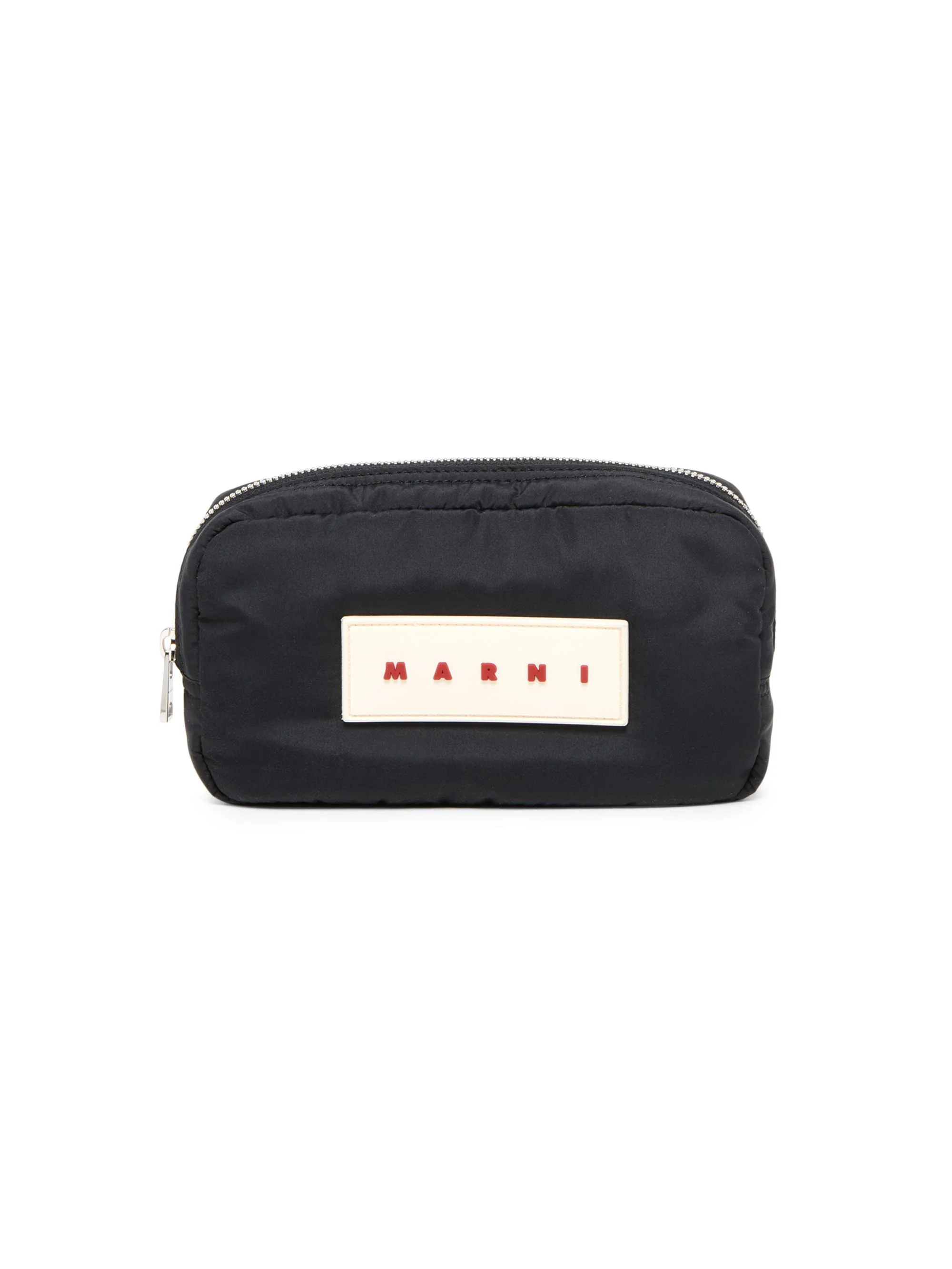 Men's Puffy Logo Pouch - Black - 1
