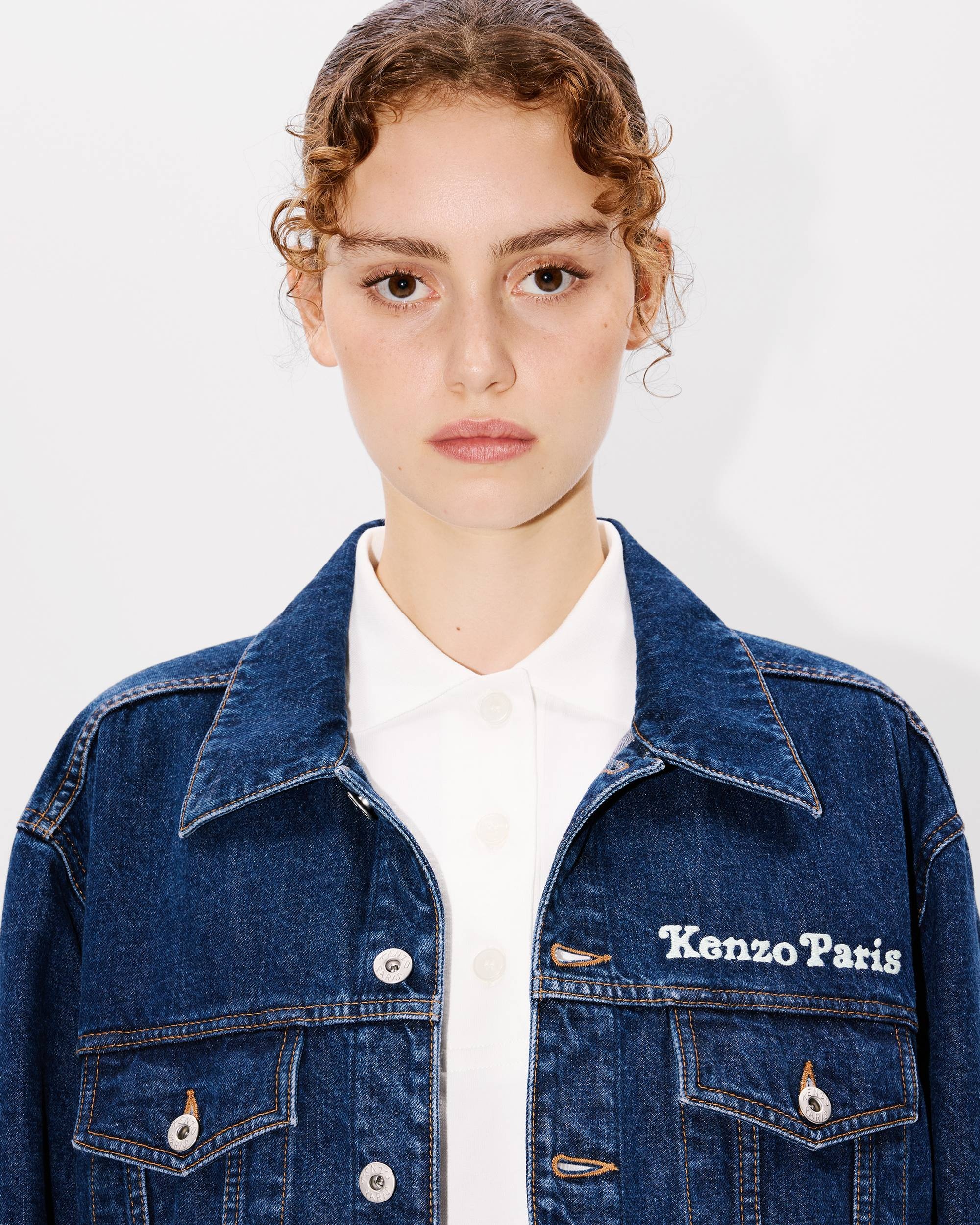 'KENZO by Verdy'  embroidered trucker jacket in japanese denim - 6