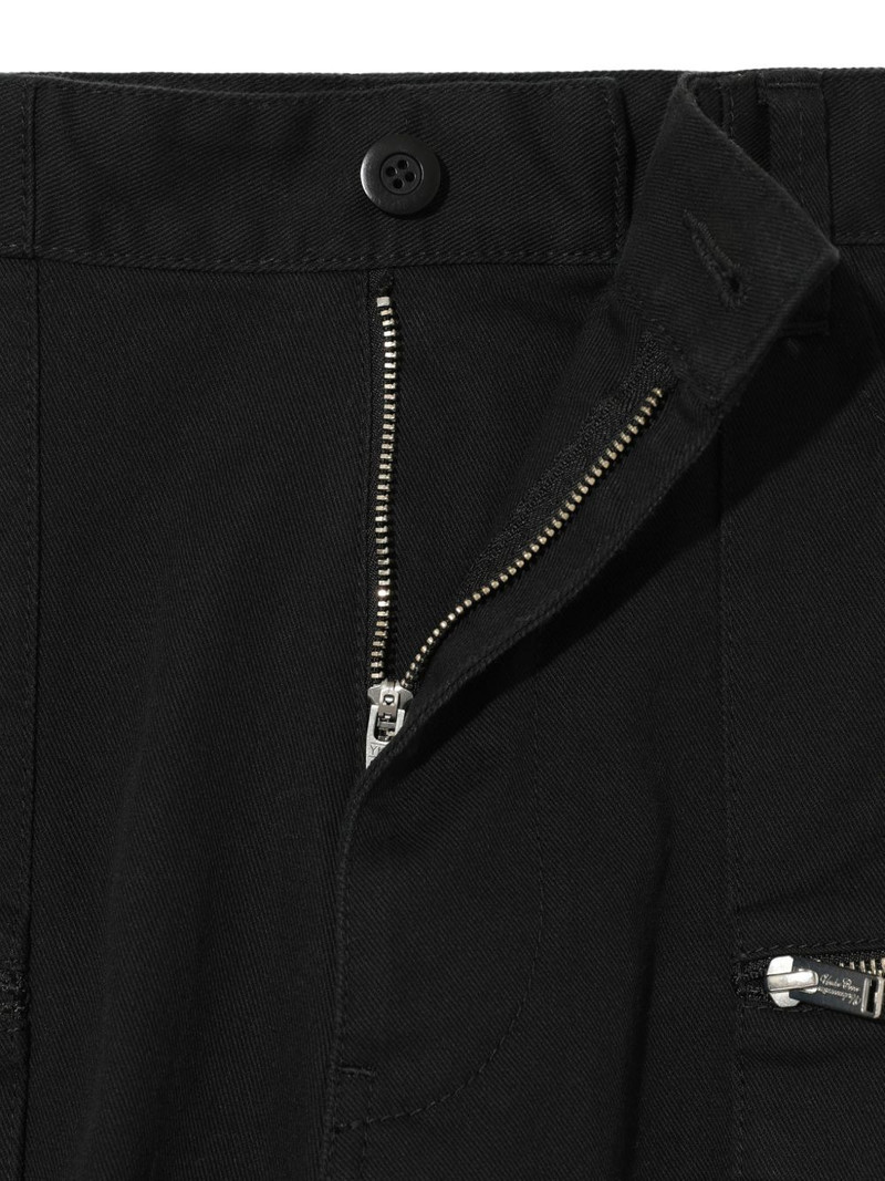 zip-detail cargo-pocket trousers 3