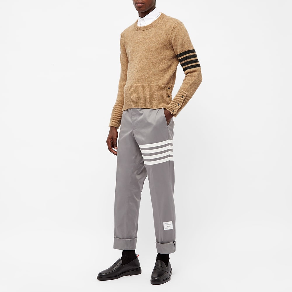 Thom Browne Arm Stripe Shetland Crew Knit - 6