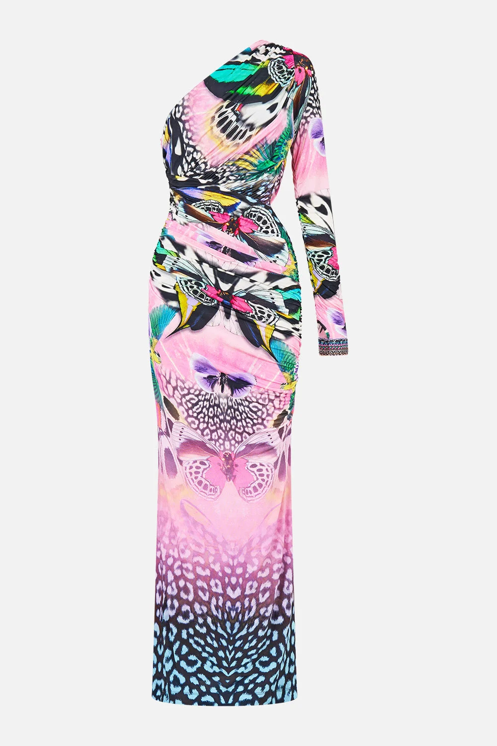 ONE SHOULDER JERSEY CUT OUT DRESS MILLAMORPHOSIS - 1