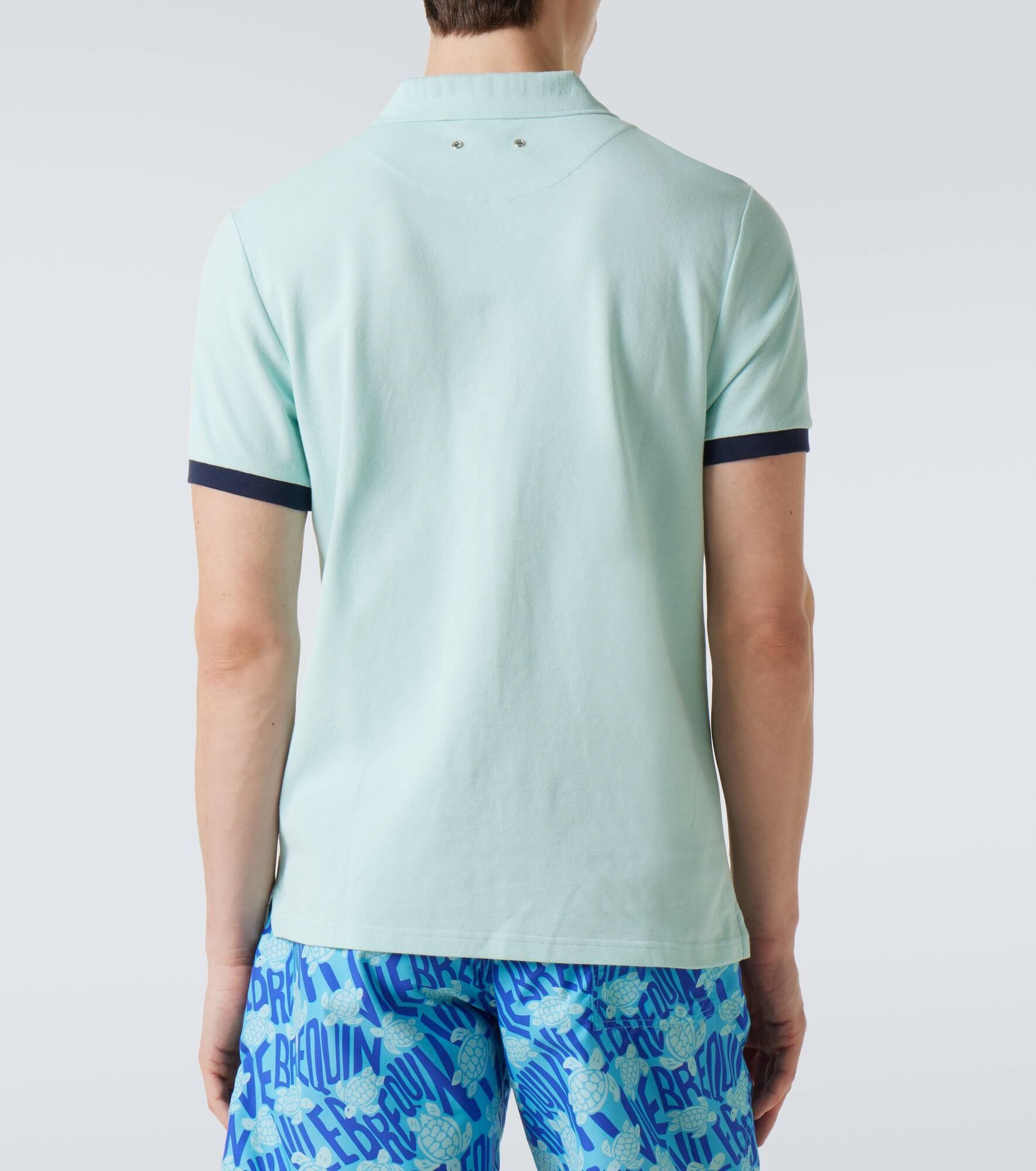 Cotton piqué polo shirt - 4