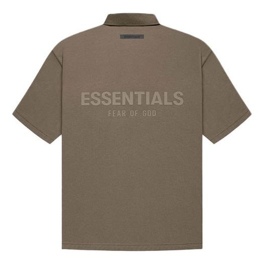 Fear of God Essentials FW21 Logo Polo Shirt 'Harvest' FOG-FW21-004 - 1