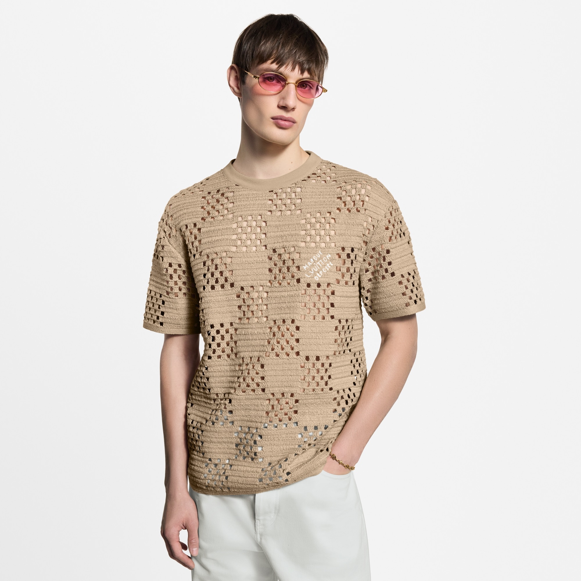 Damier Raffia T-Shirt - 2