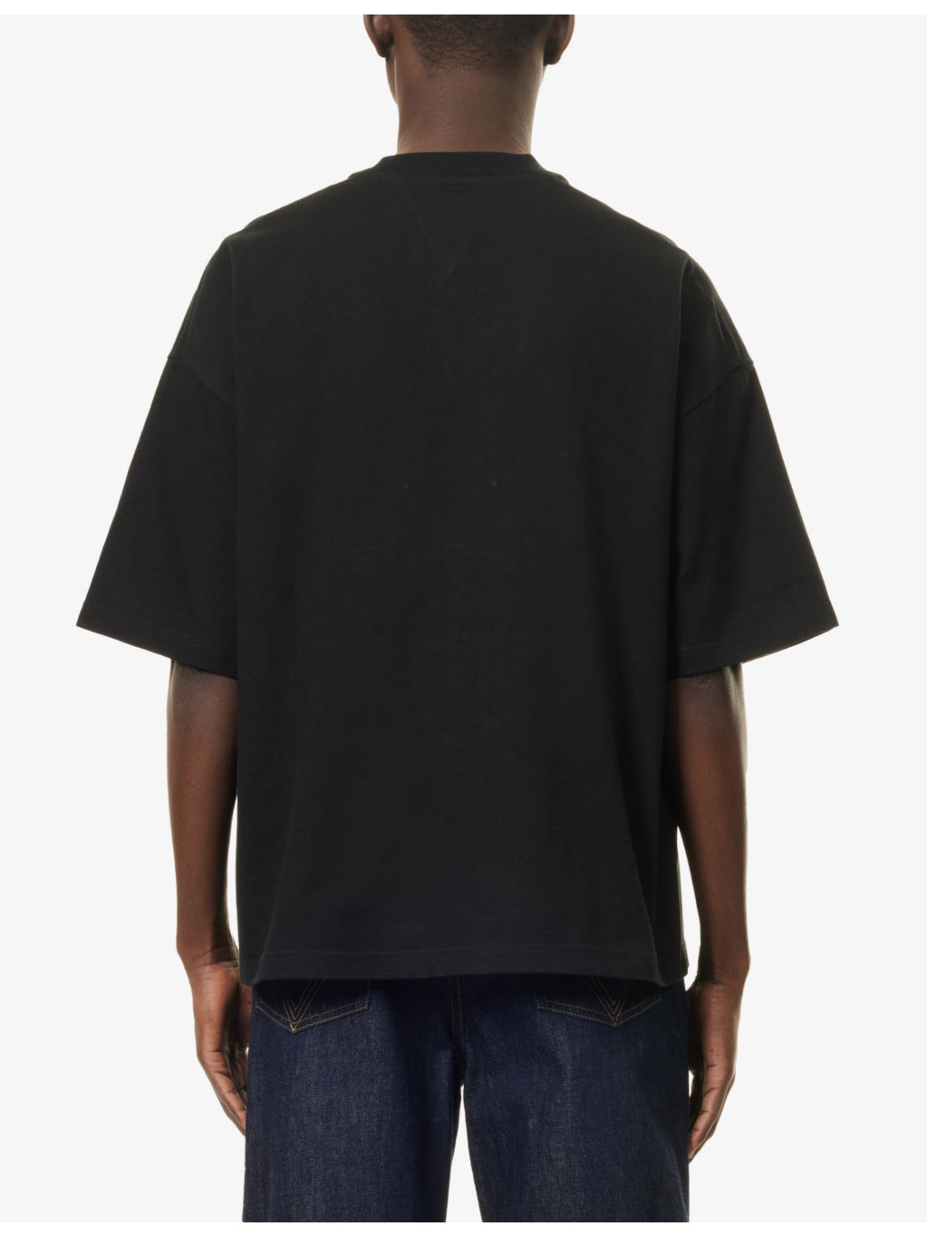 Gingham Pocket crew-neck cotton T-shirt - 4
