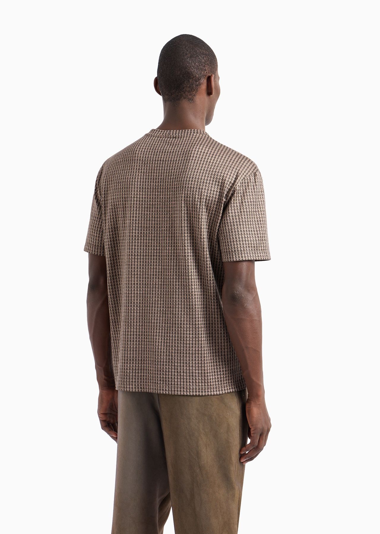 Printed cotton interlock crew-neck T-shirt - 3