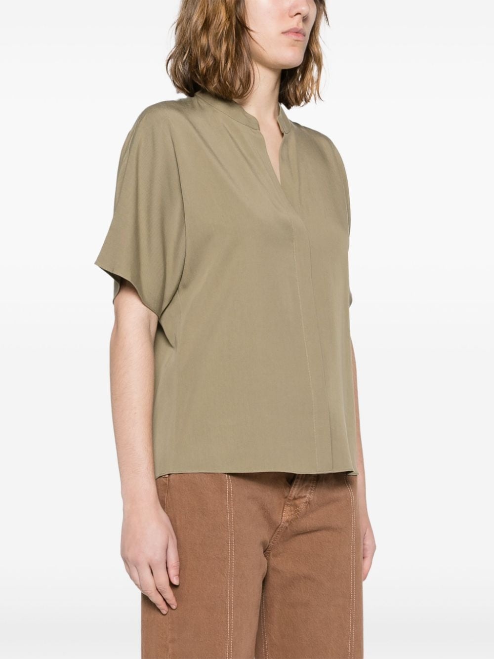 V-neck TENCELâ¢ shirt - 3