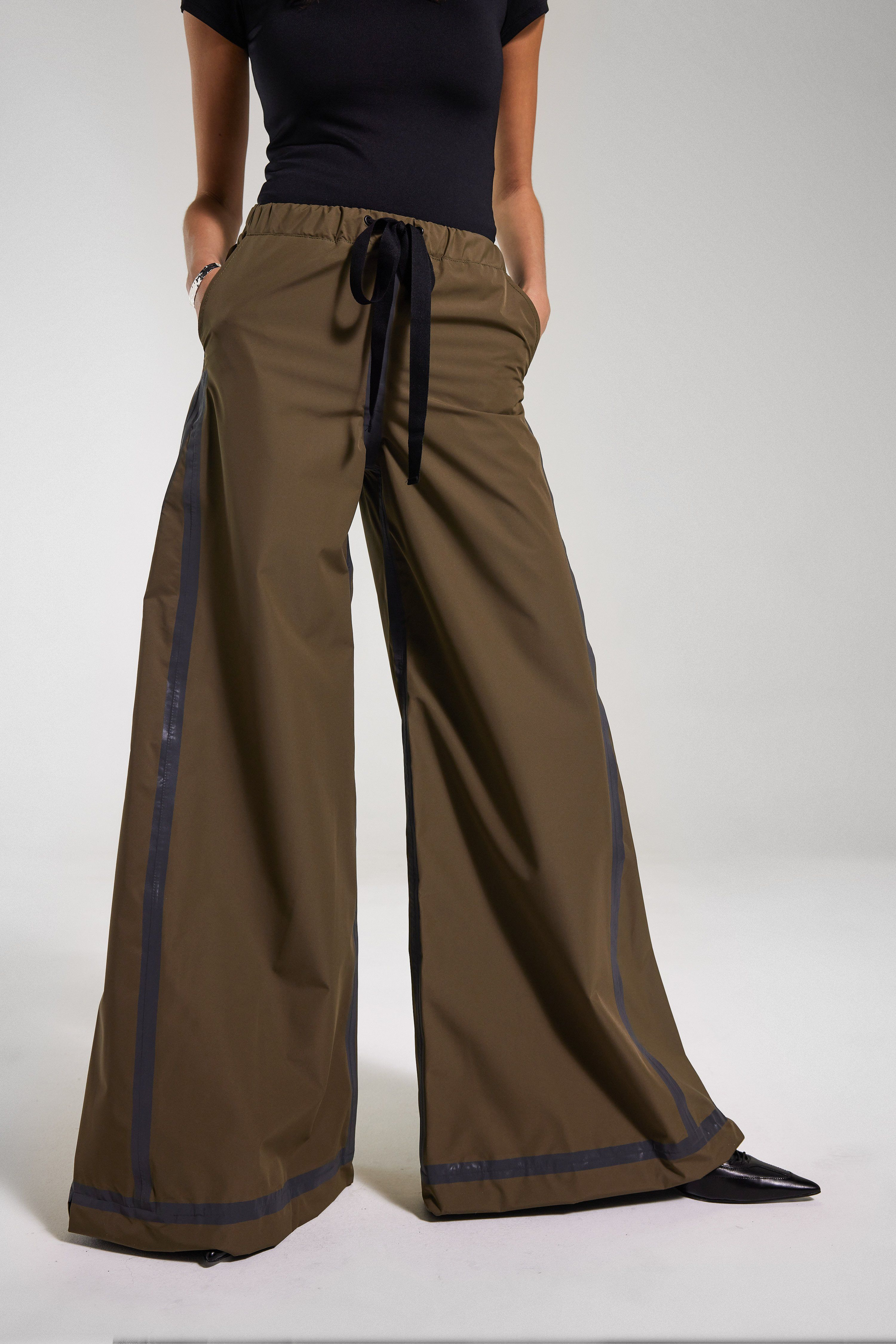 Karla Trousers Tape Matte Green Green - 2