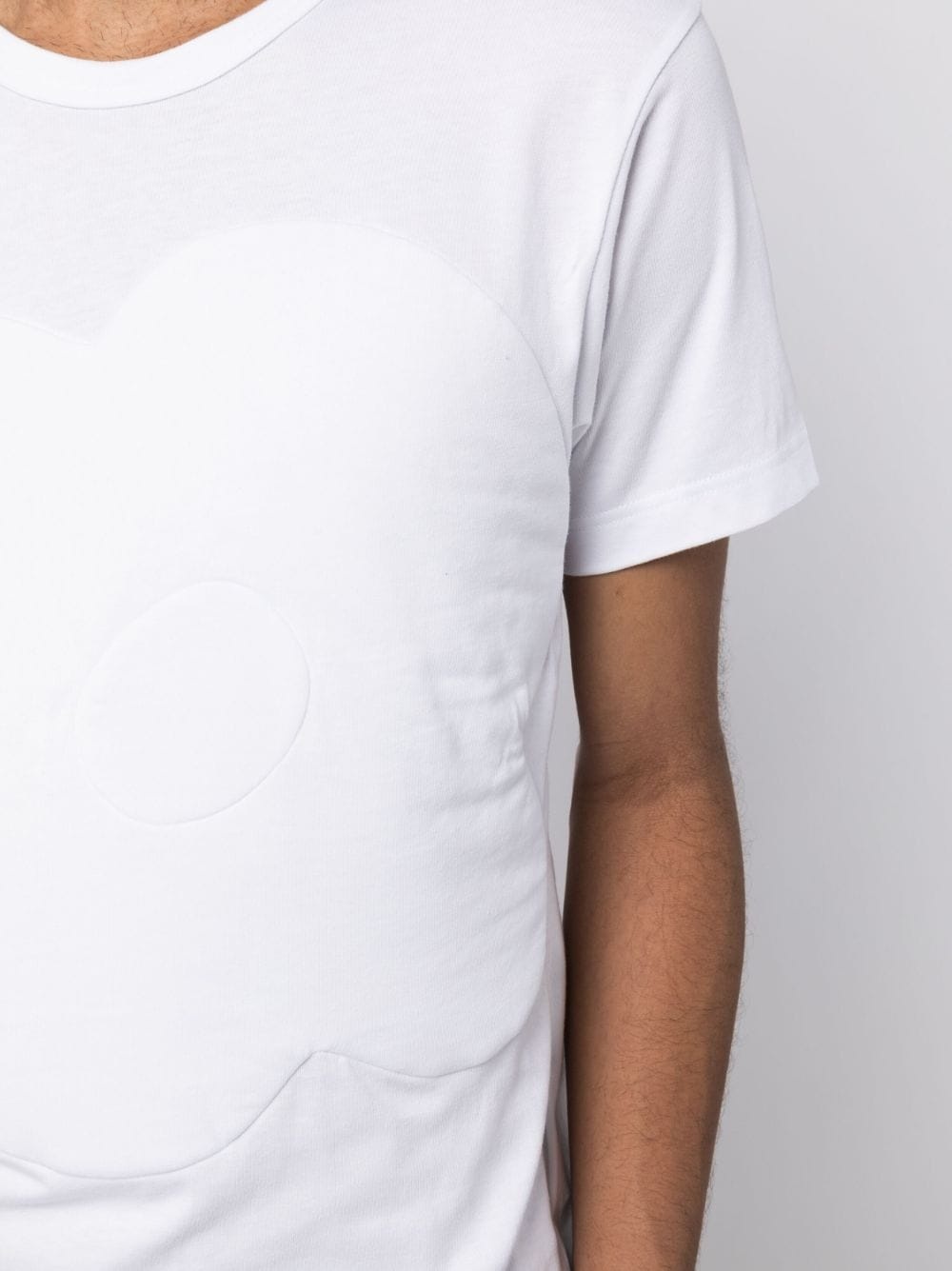 embossed-detail cotton T-shirt - 5