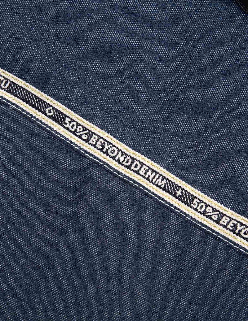 Contrast Stitching Denim Worker Jacket 13