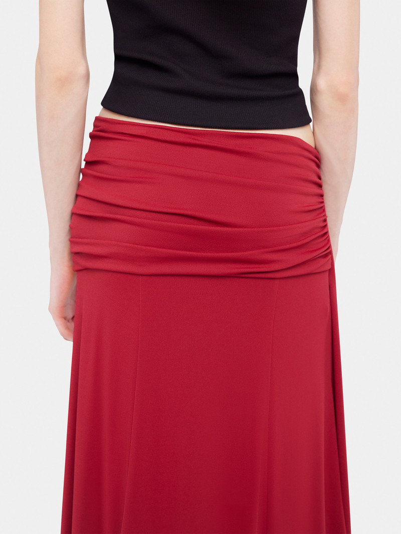 LONG SKIRT WITH RUCHED DETAILS 7