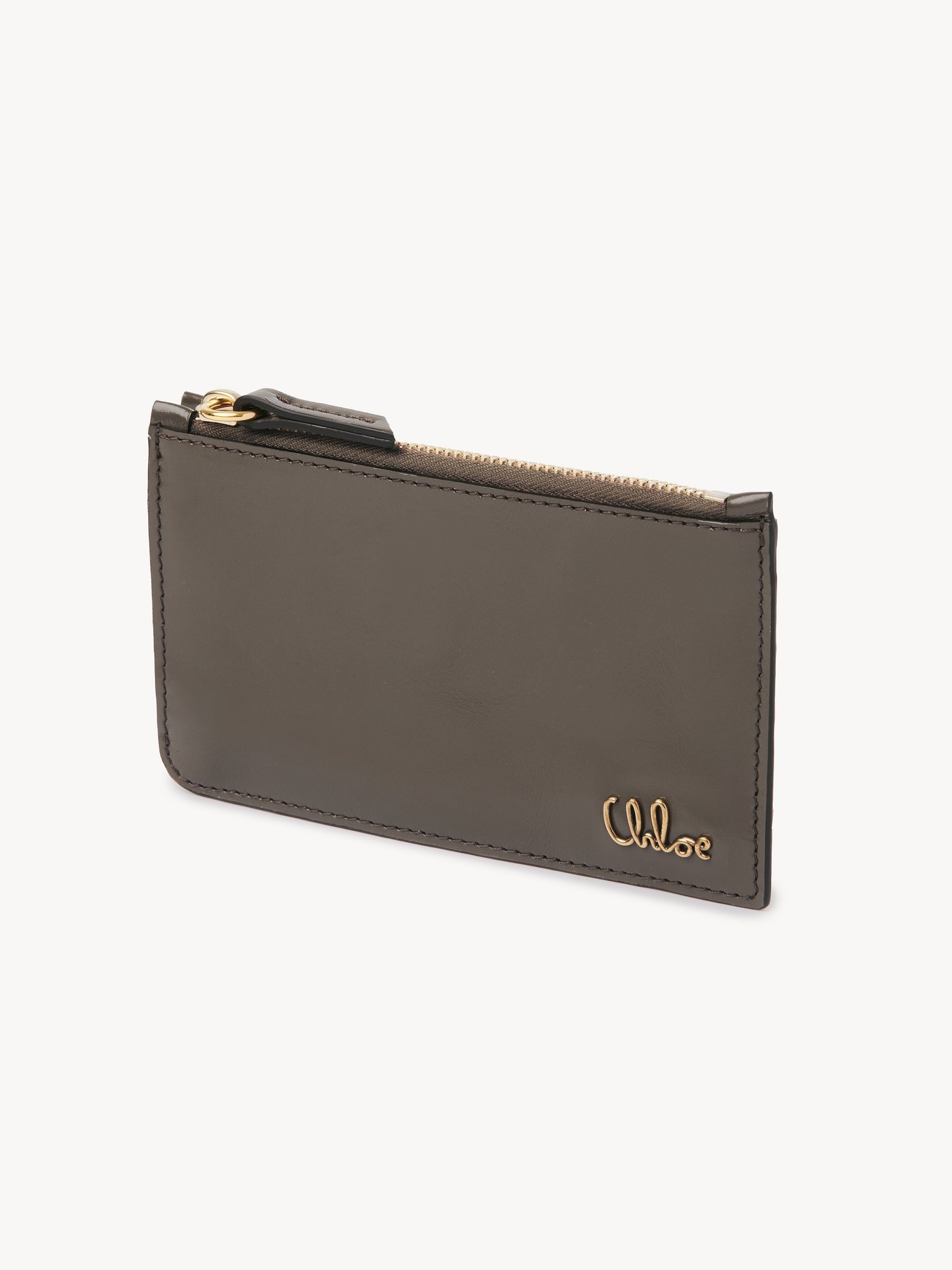 SMALL CHLOÉ ICONIC PURSE WITH CARD SLOTS IN SHINY LEATHER - 2