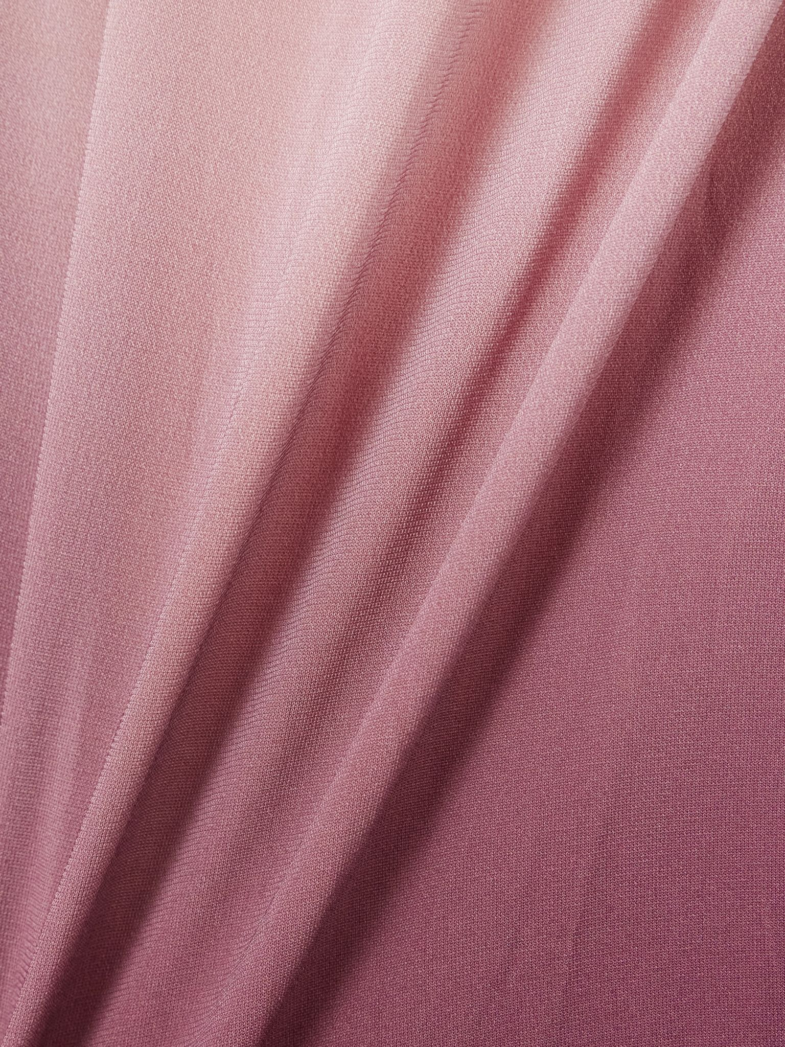 Strapless layered dégradé jersey jumpsuit Pink - 4