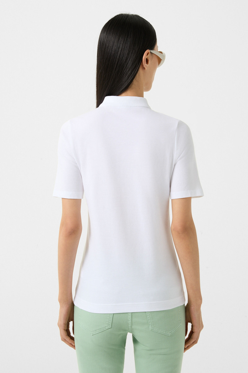 Malika polo shirt in White 3