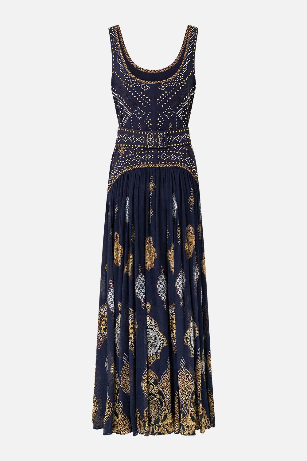 JERSEY TANK DRESS WITH CONTRAST SKIRT - 7