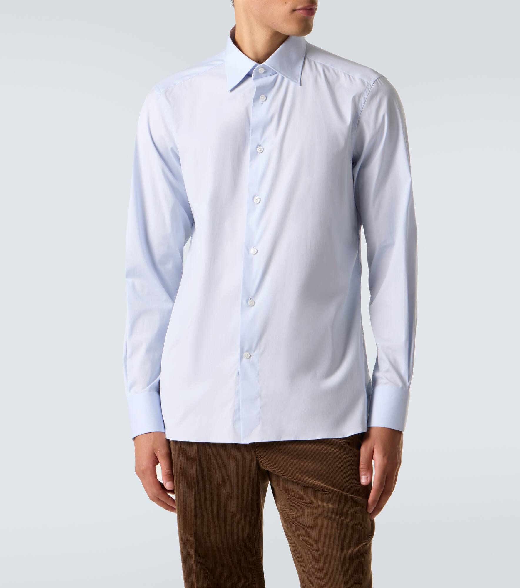 Cotton-blend shirt - 3