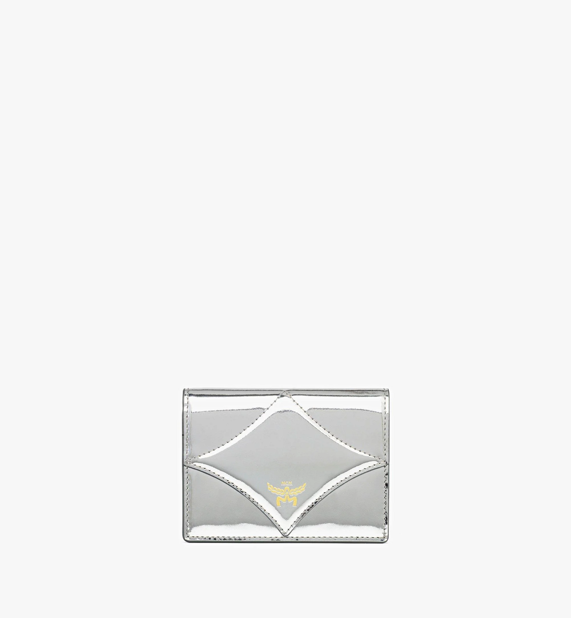 Diamond Wallet in Metallic Mirror Leather - 1