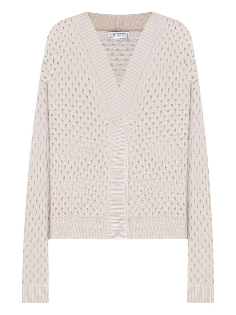 long-sleeve V-neck cardigan 1