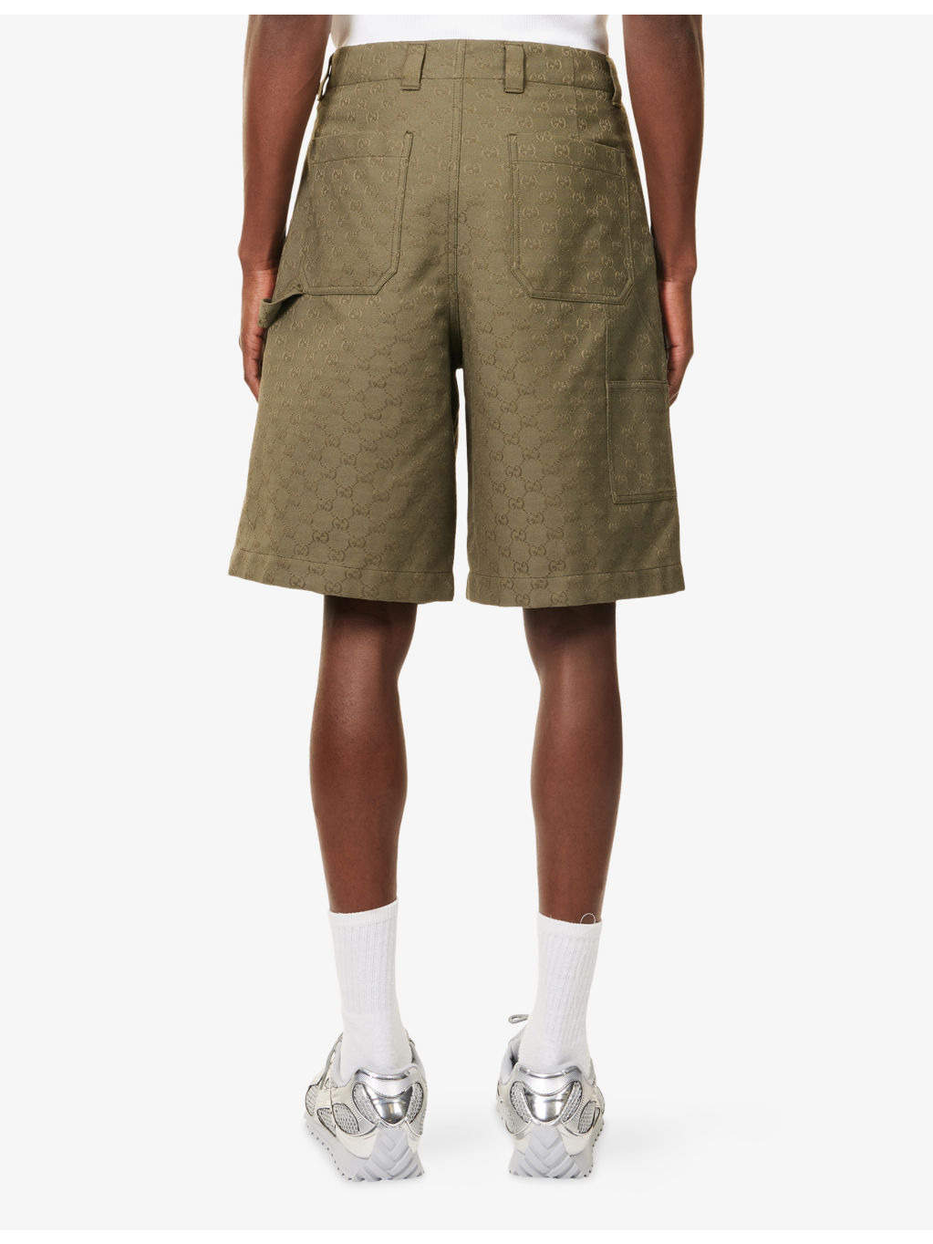 Regular-Fit Monogram Cotton-Blend Shorts - 4