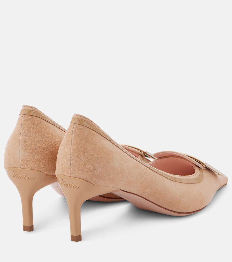 Roger Vivier Viv' Canard 55 suede pumps outlook
