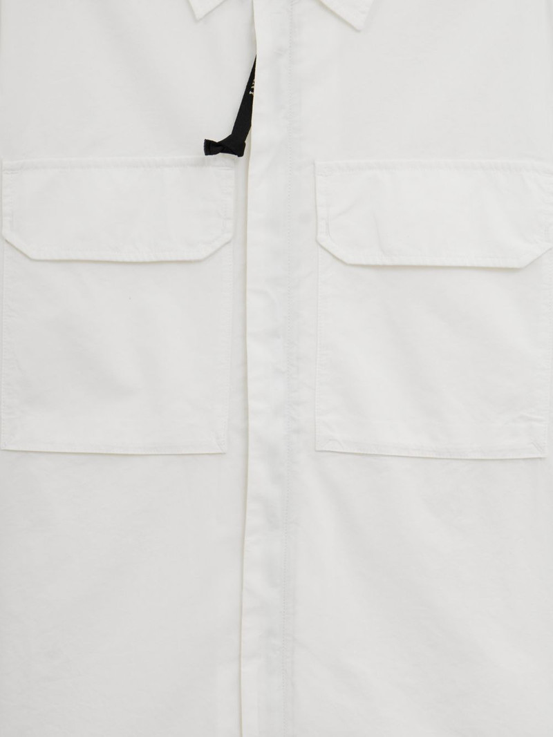 Lens-detail zip-up shirt 3
