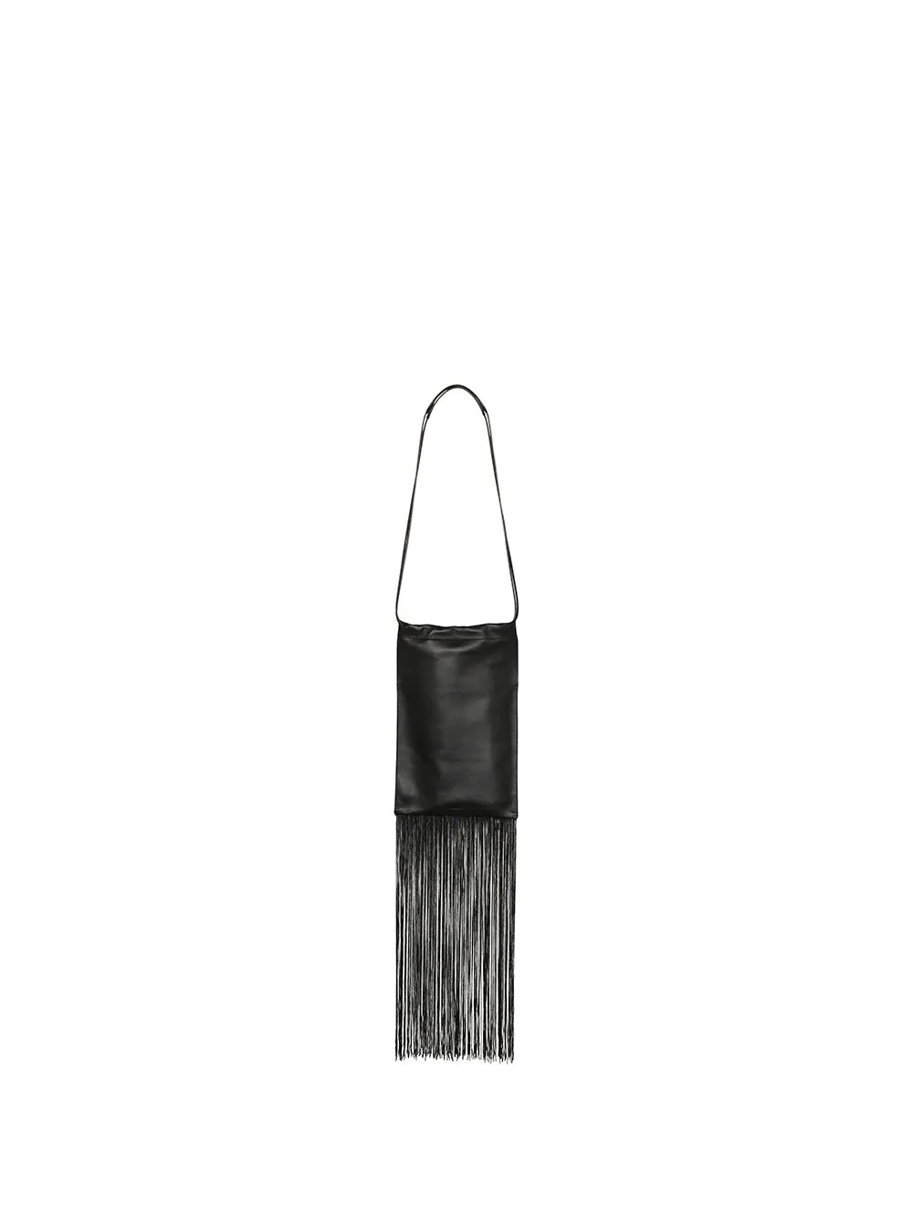 XS fringed leather shoulder bag - 1