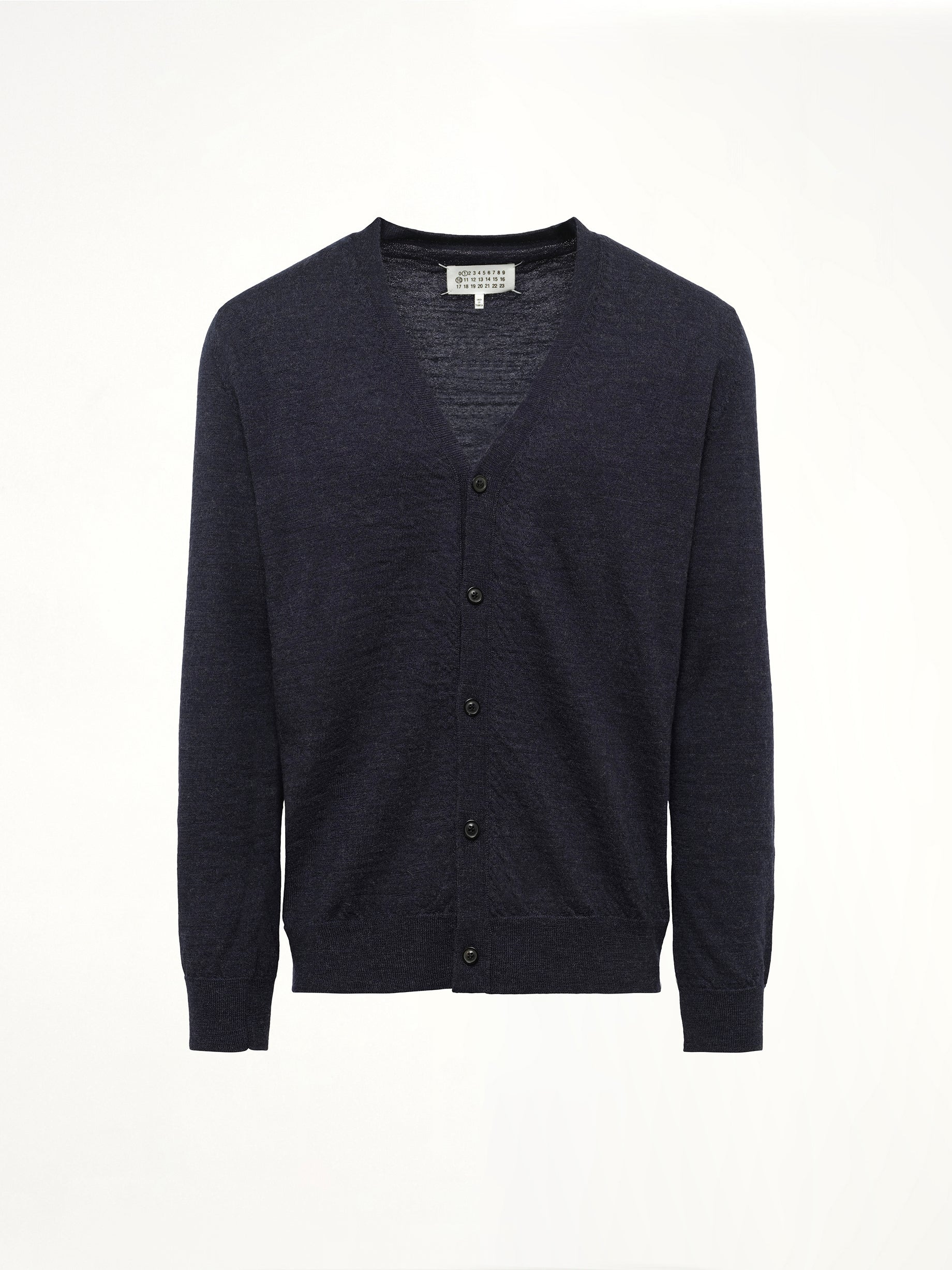 Gauge 12 Elbow Patch Cardigan in Navy - 2