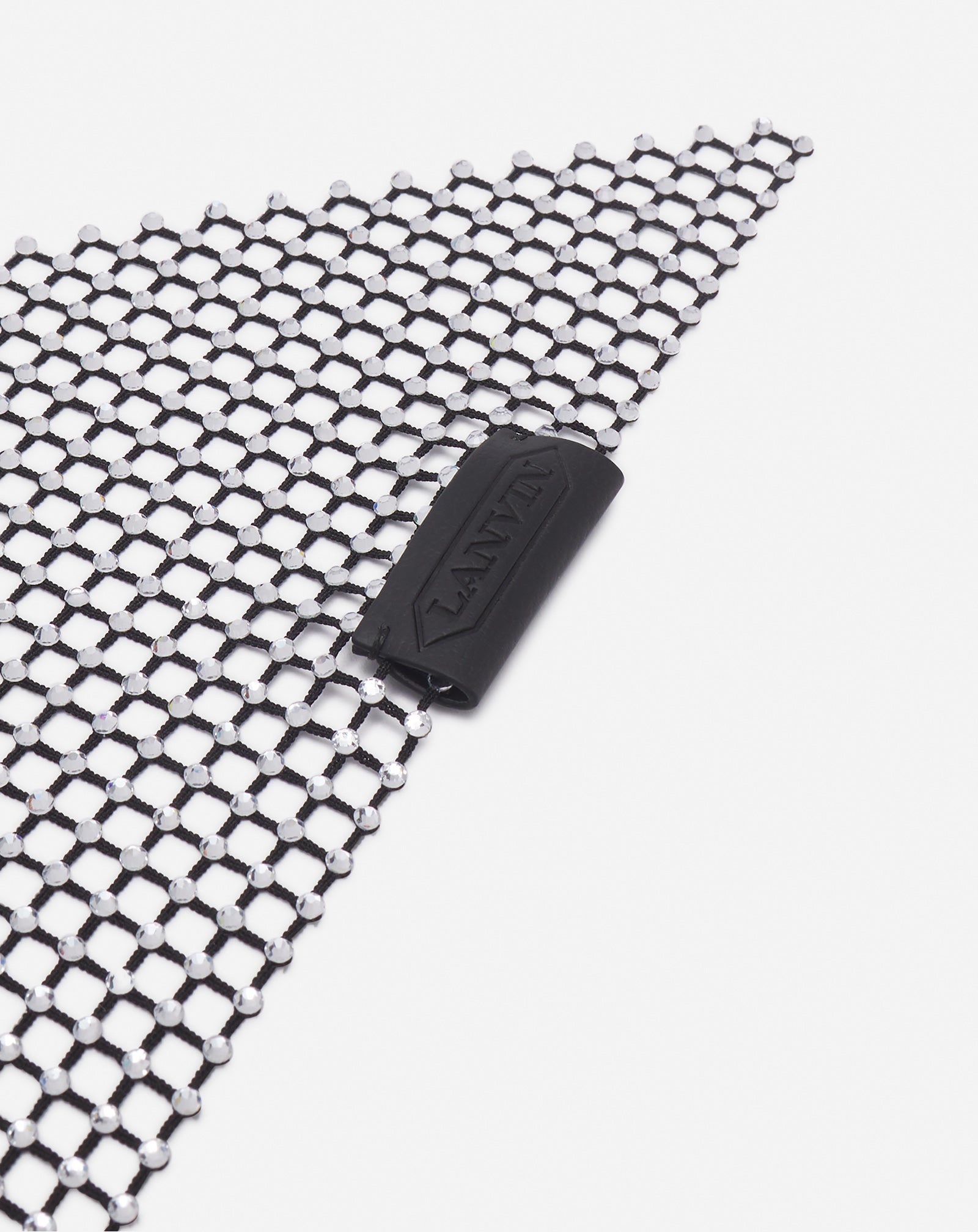 RESILLE MESH CHOKER WITH RHINESTONES - 4