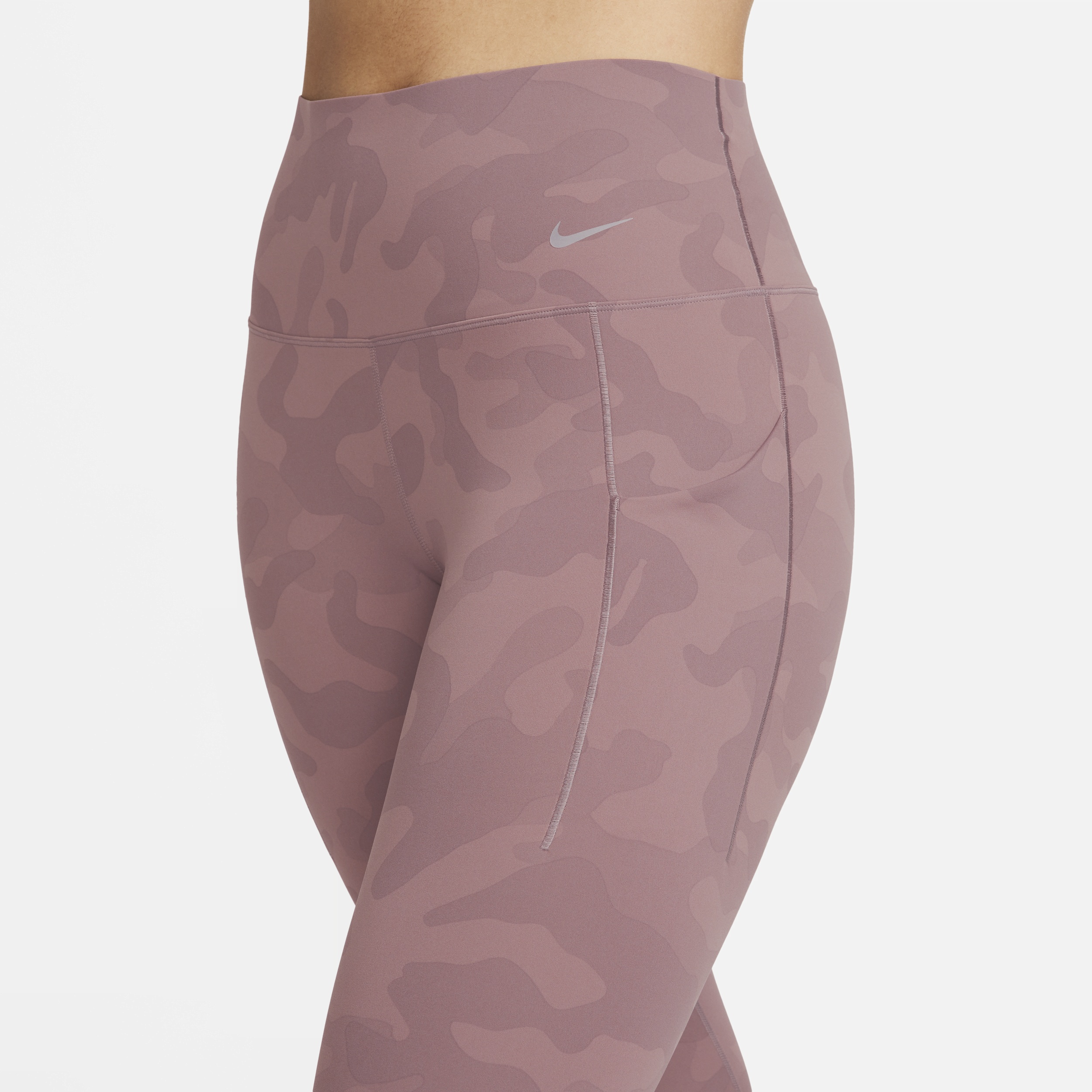 Nike Women's Universa Medium-Support High-Waisted 7/8 Camo Leggings with Pockets - 4