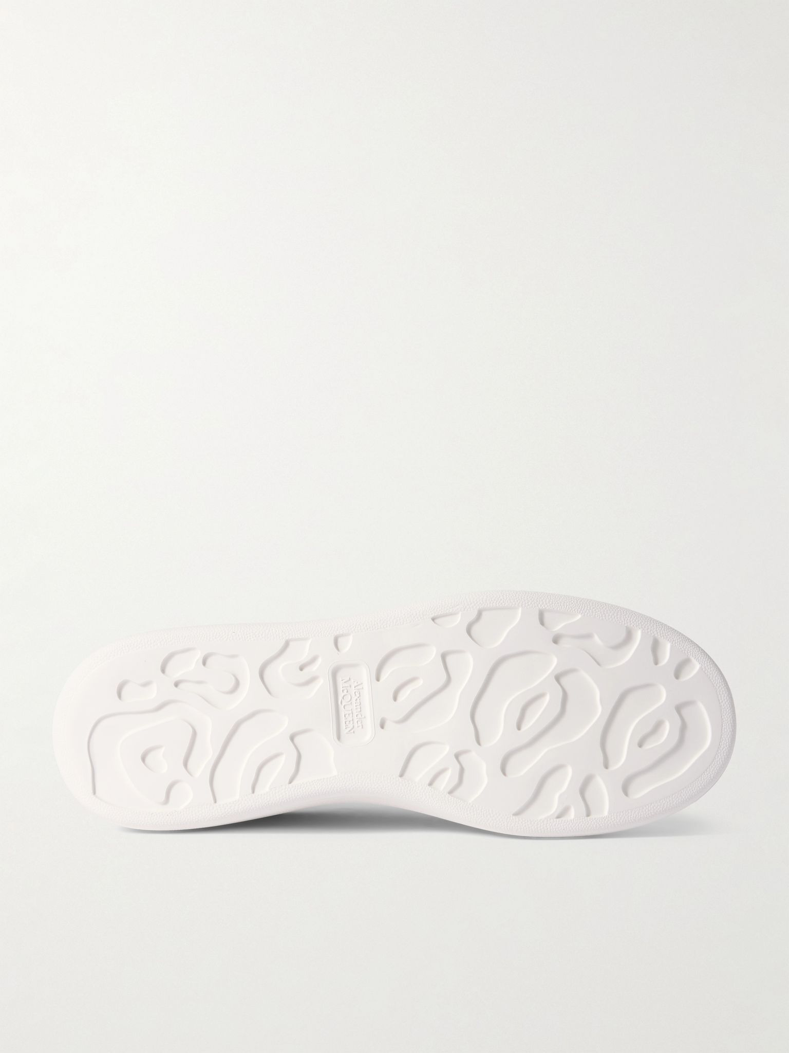 Exaggerated-Sole Textured-Leather Sneakers Off-white - 3