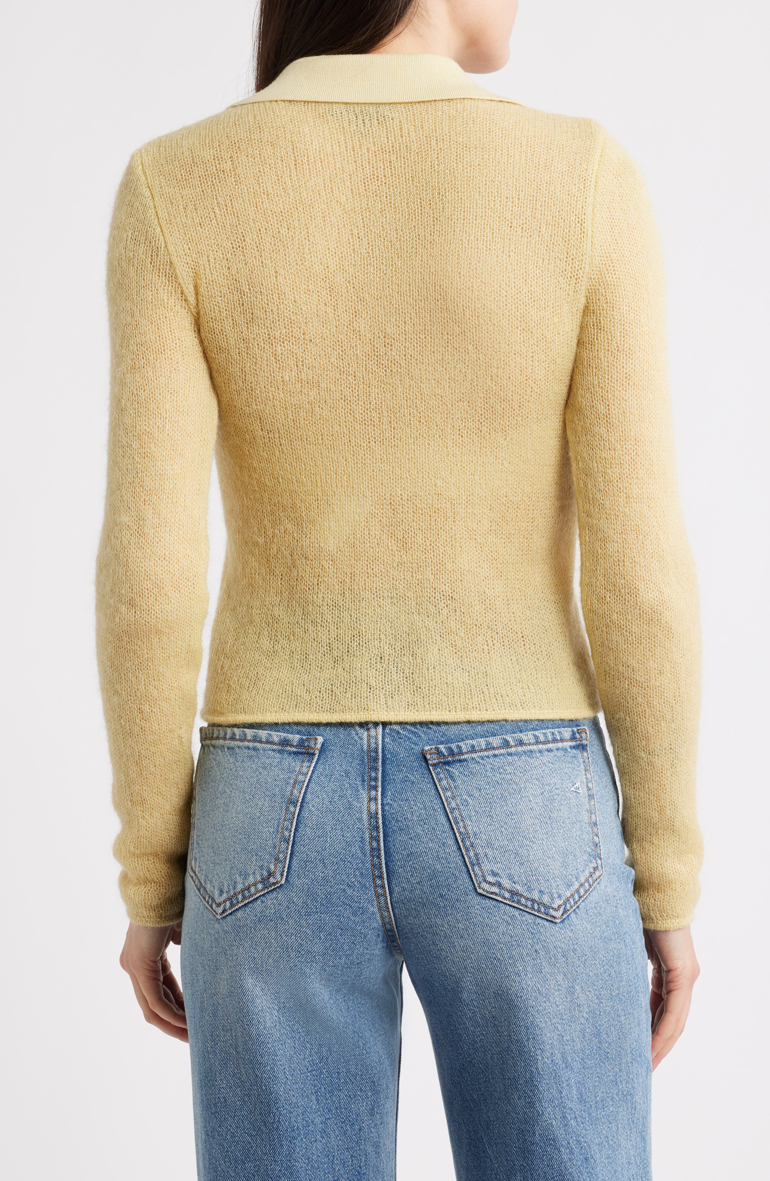 rag & bone Leva Zip Cardigan in Butter at Nordstrom - 2