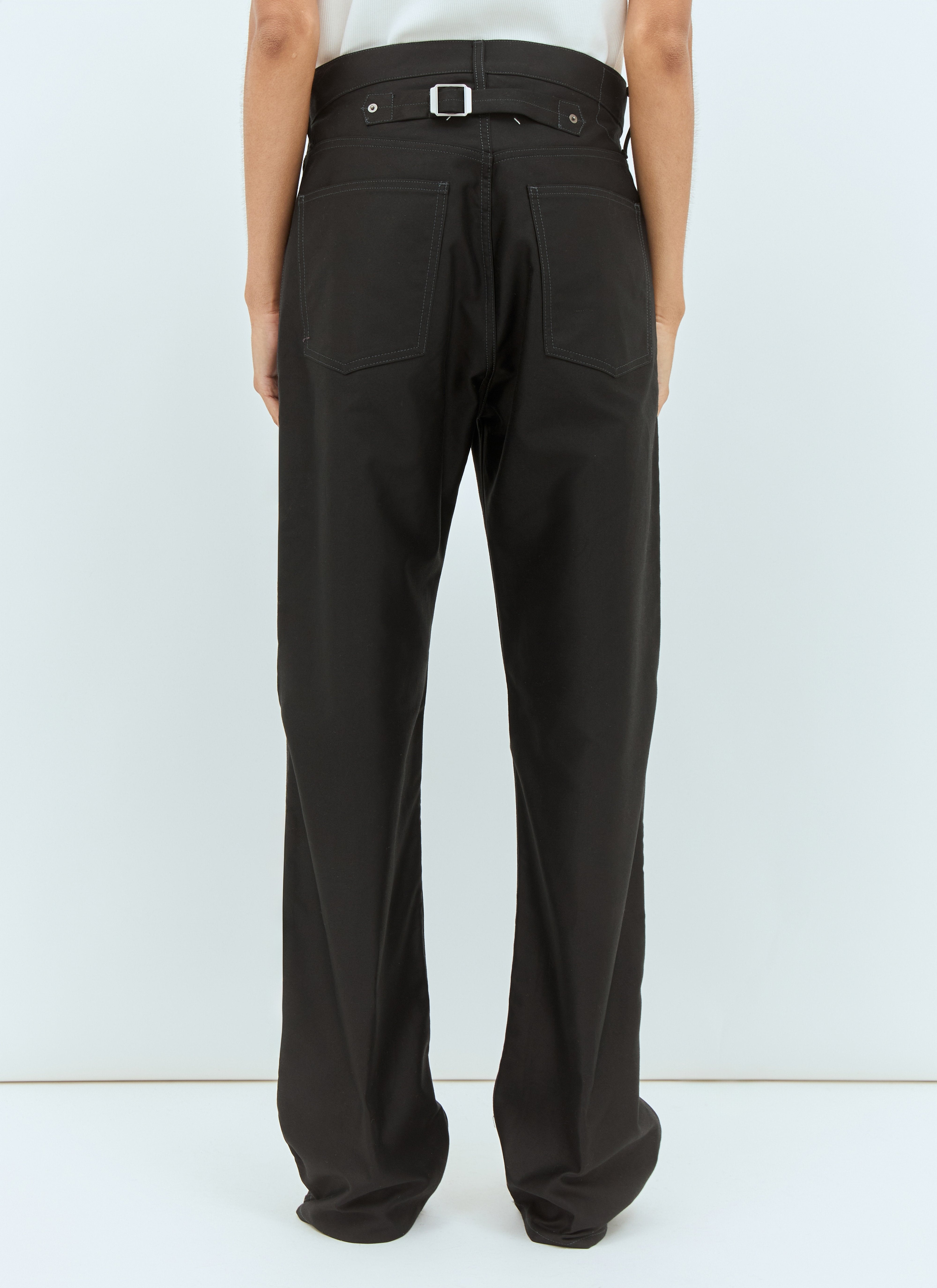 Maison Margiela Women Straight-Leg Coated Jeans - 5