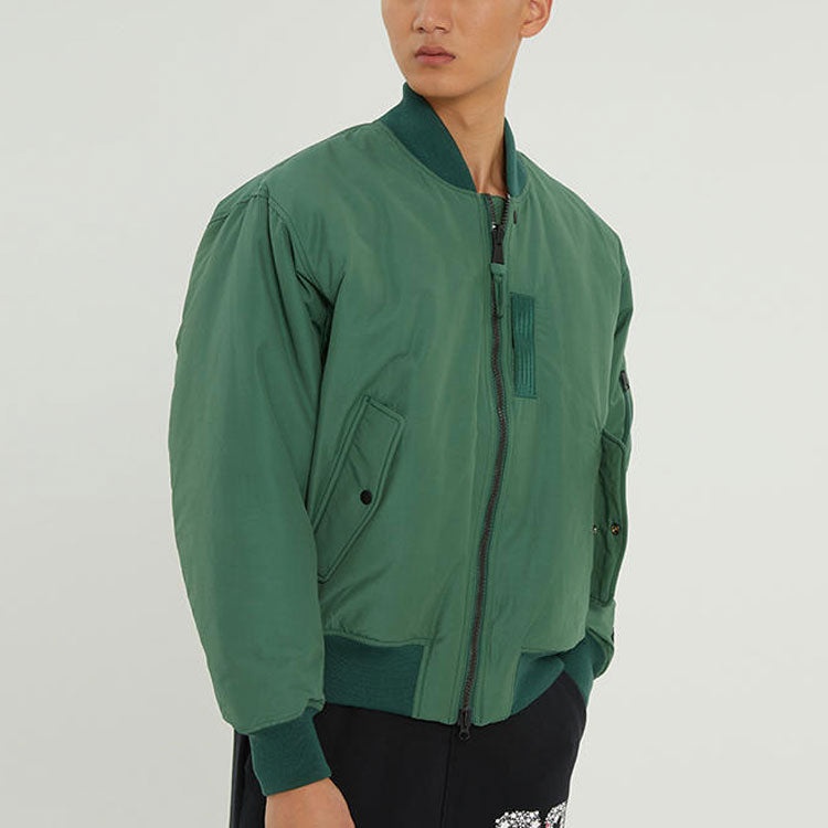 Men's Air Jordan Essentials Ma-1 Reversible Aviator Woven Padded Clothes Green Jacket DA9797-333 - 5