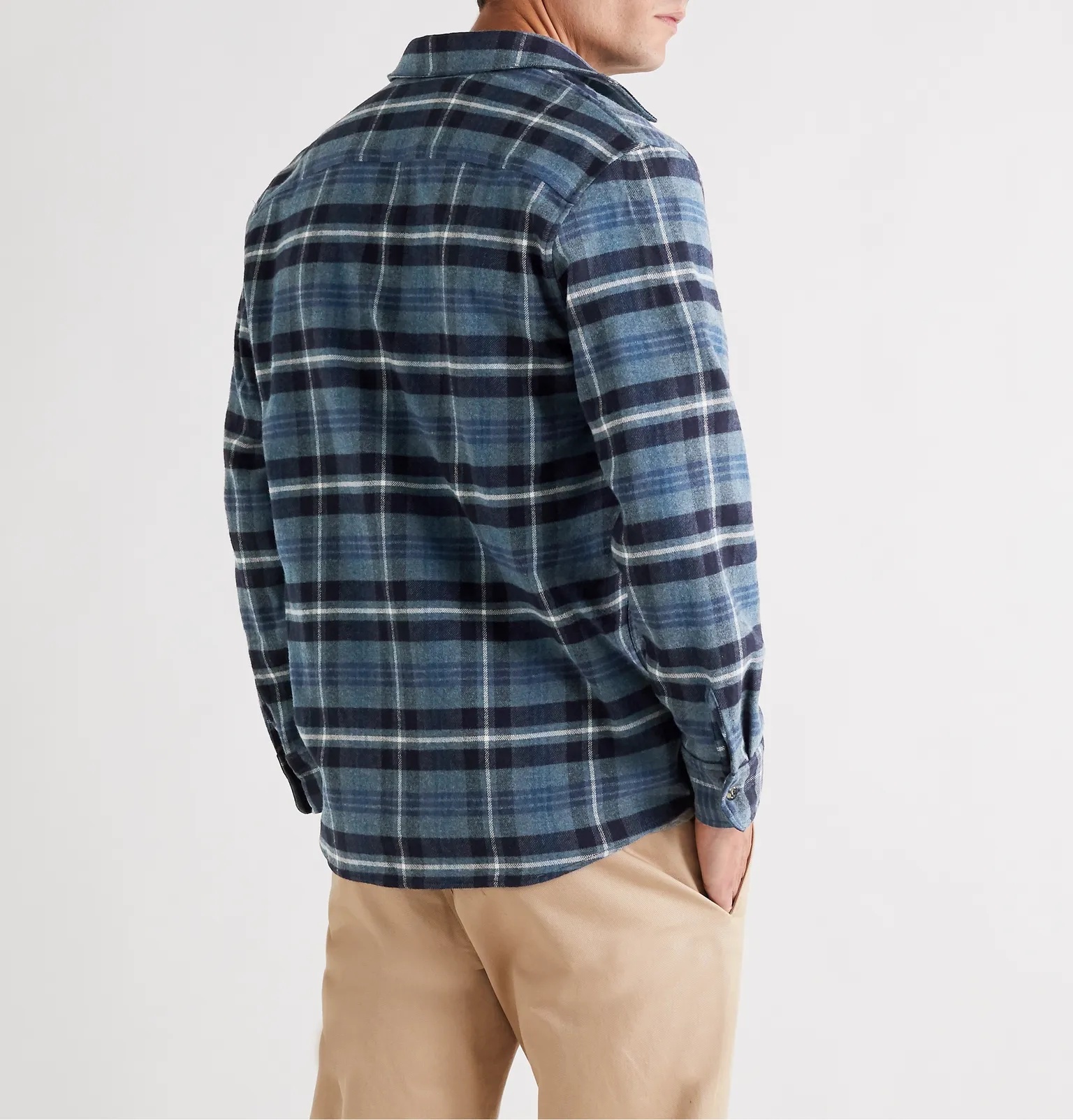 Trek Checked Brushed-Flannel Overshirt - 4