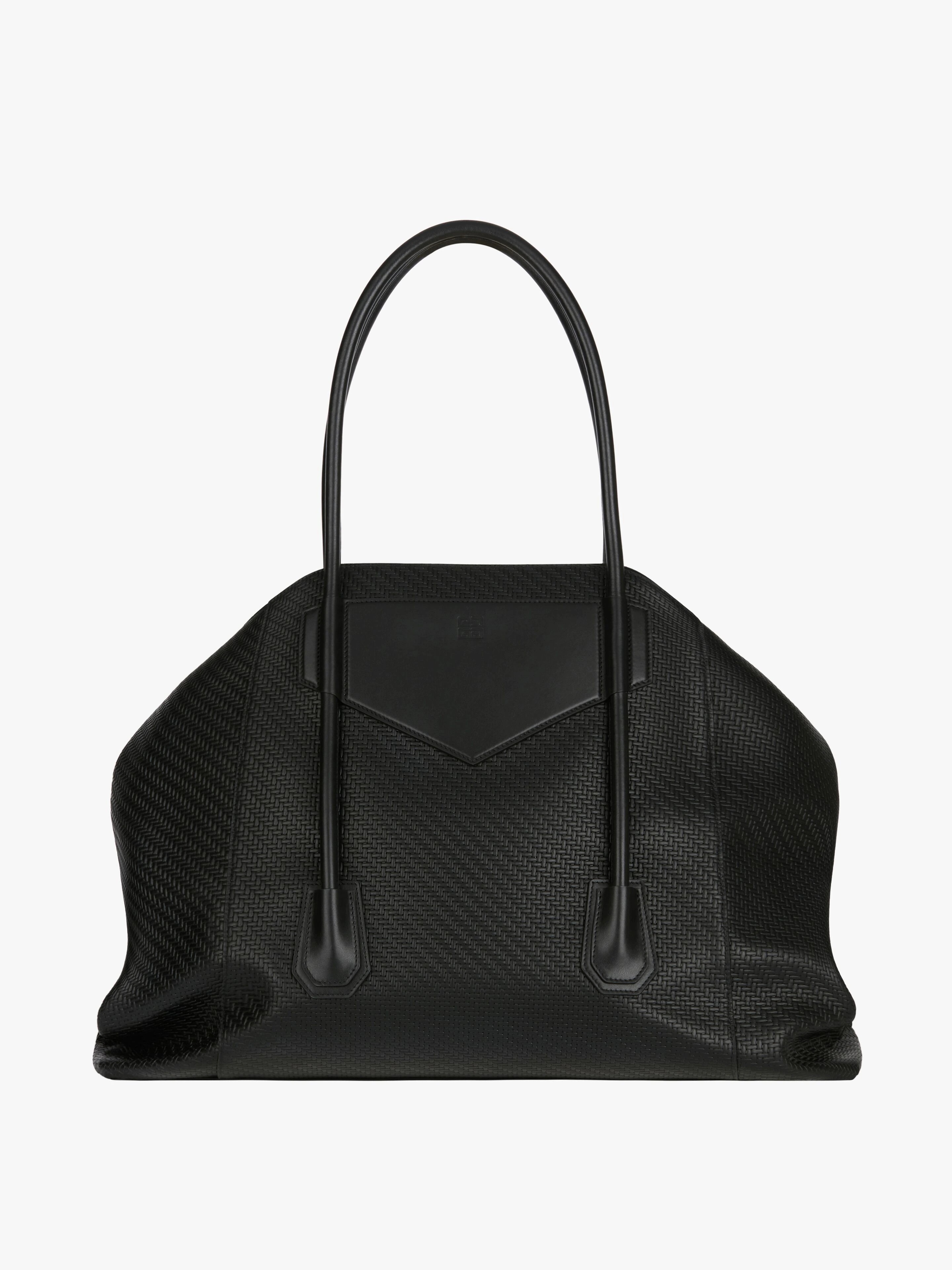 LARGE ANTIGONA LOCK SOFT BAG IN BRAIDED-EFFECT LEATHER - 4