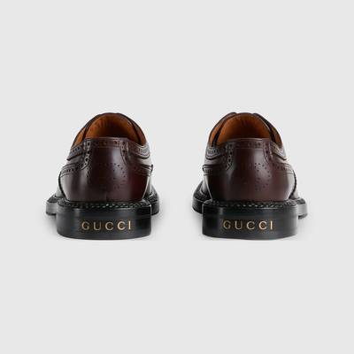 GUCCI Men's lace-up shoe with brogue details outlook