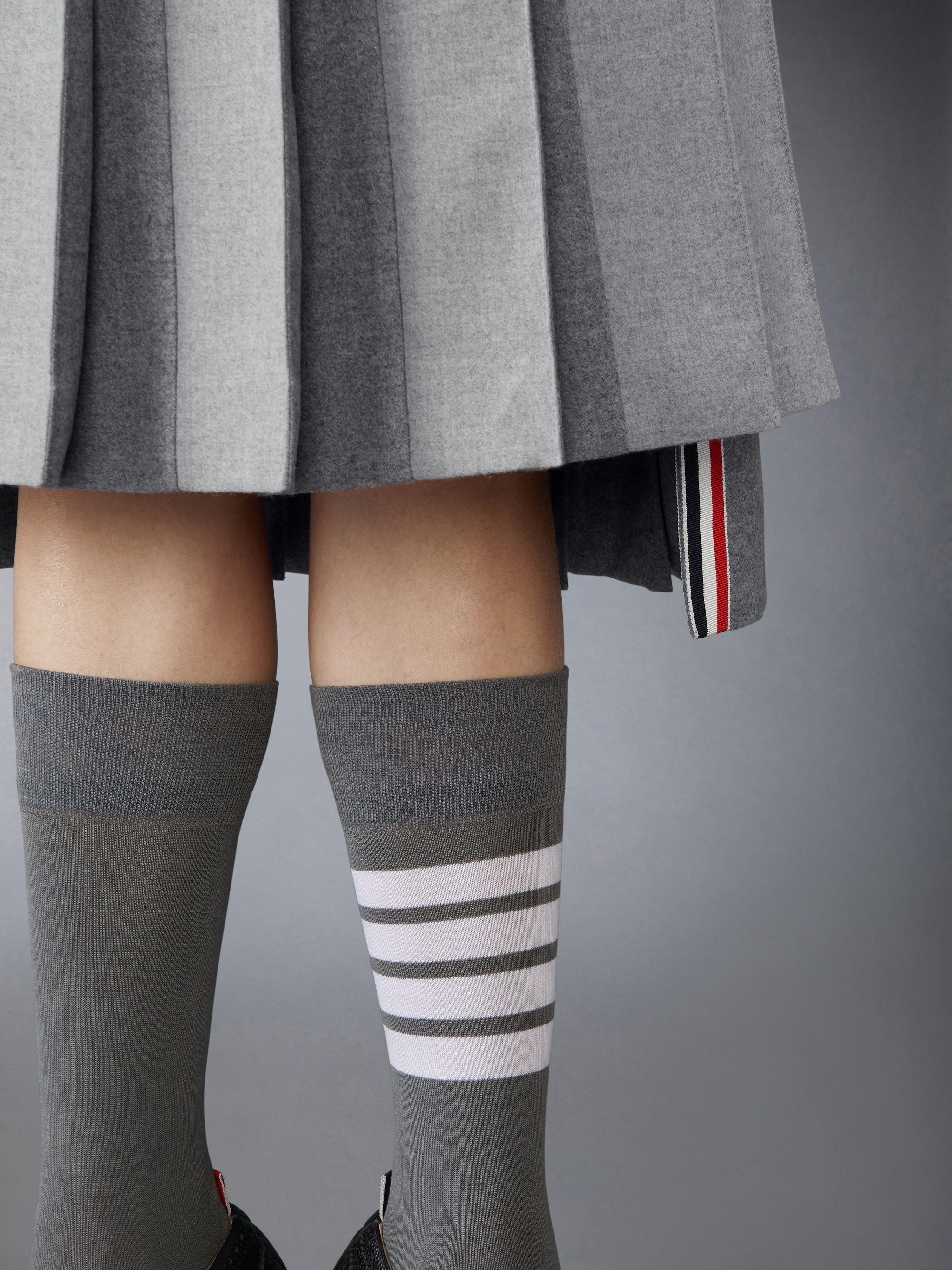 Wool Flannel Pleated Skirt - 5